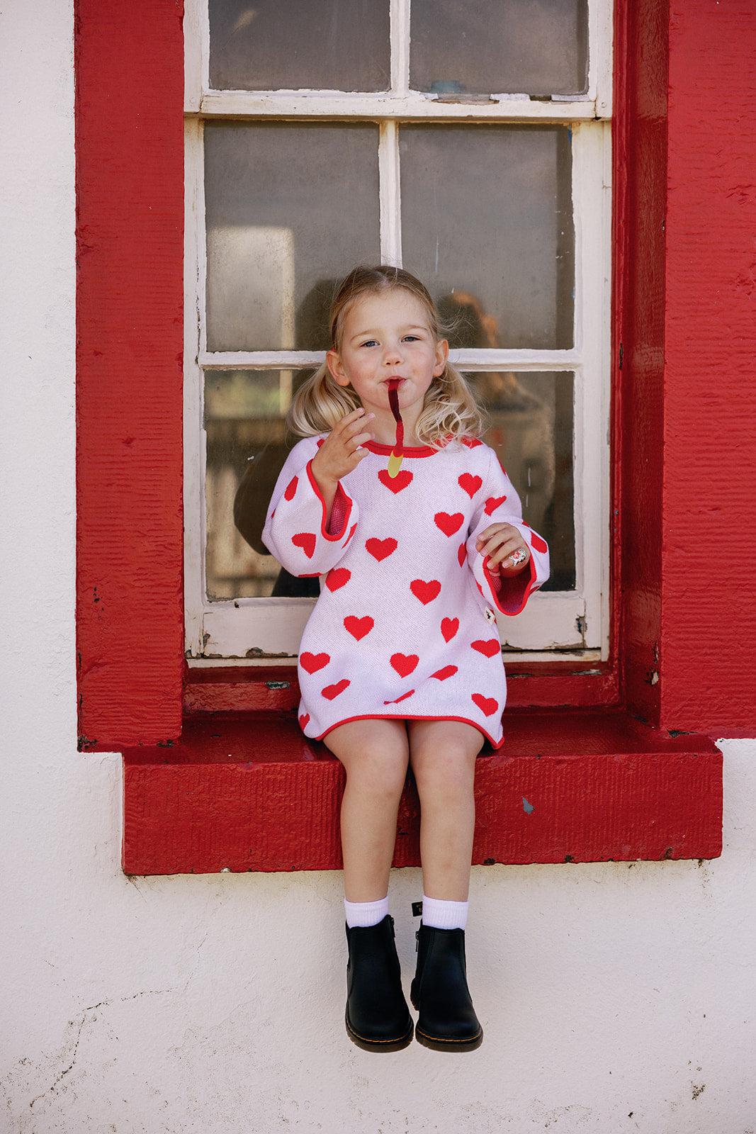 sunday siblings lucky hearts dress (pre order)