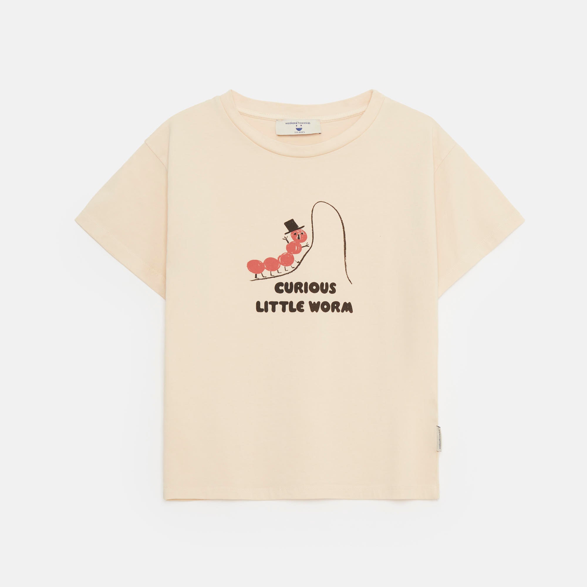 weekend house kids worm t-shirt - sand