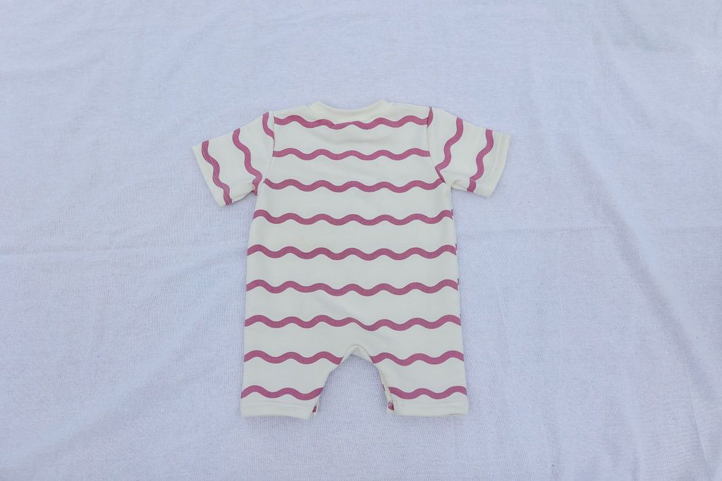 sunday siblings bebe romper - rosa