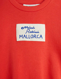mini rodini mallorca patch sweatshirt - red