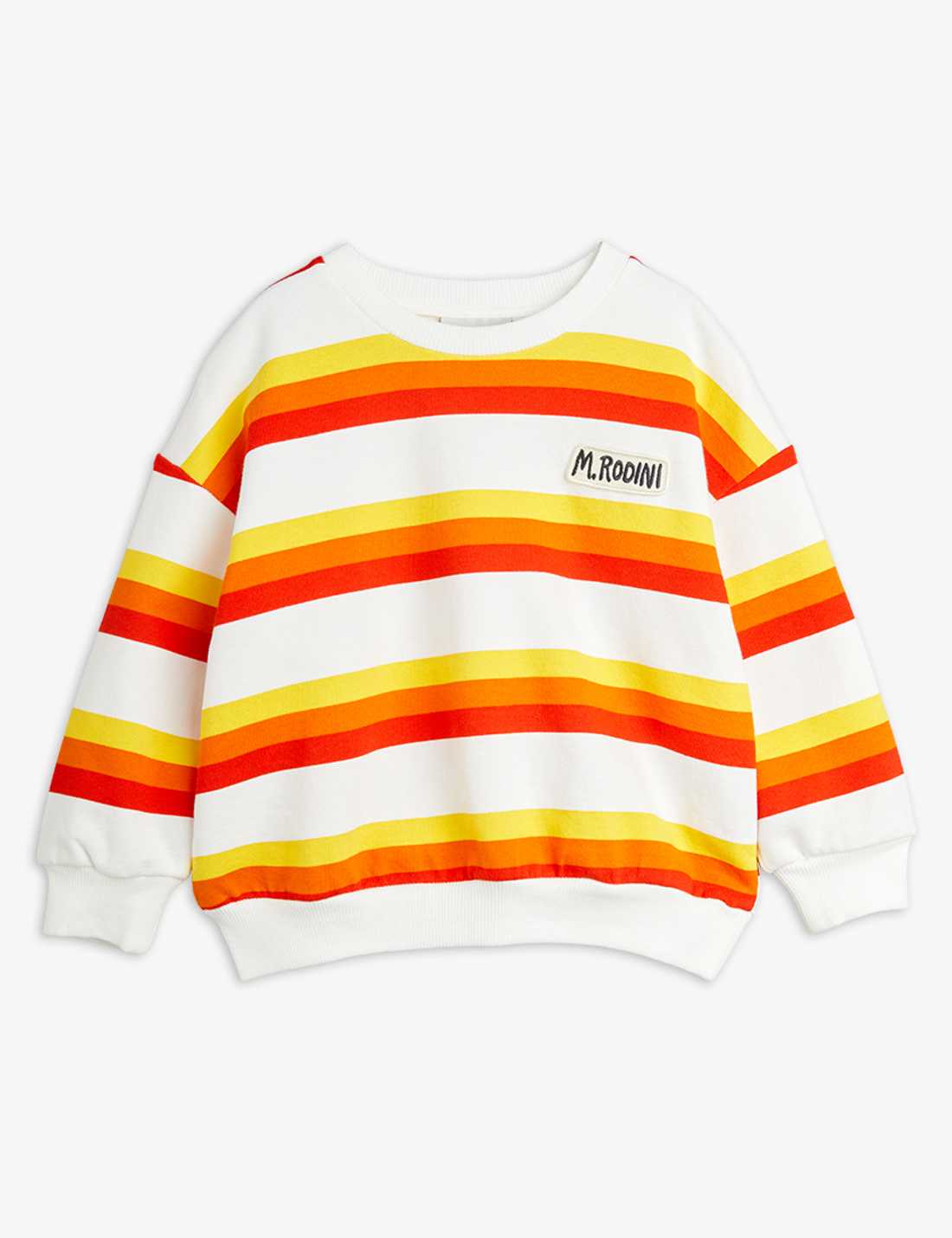 mini rodini stripe aop sweatshirt - red