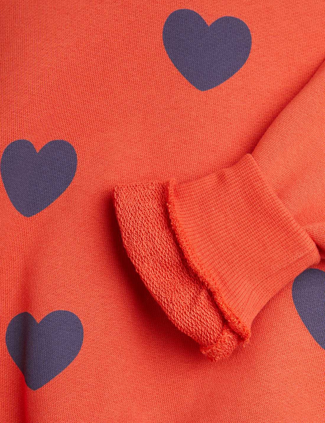 mini rodini hearts aop sweatshirt - red