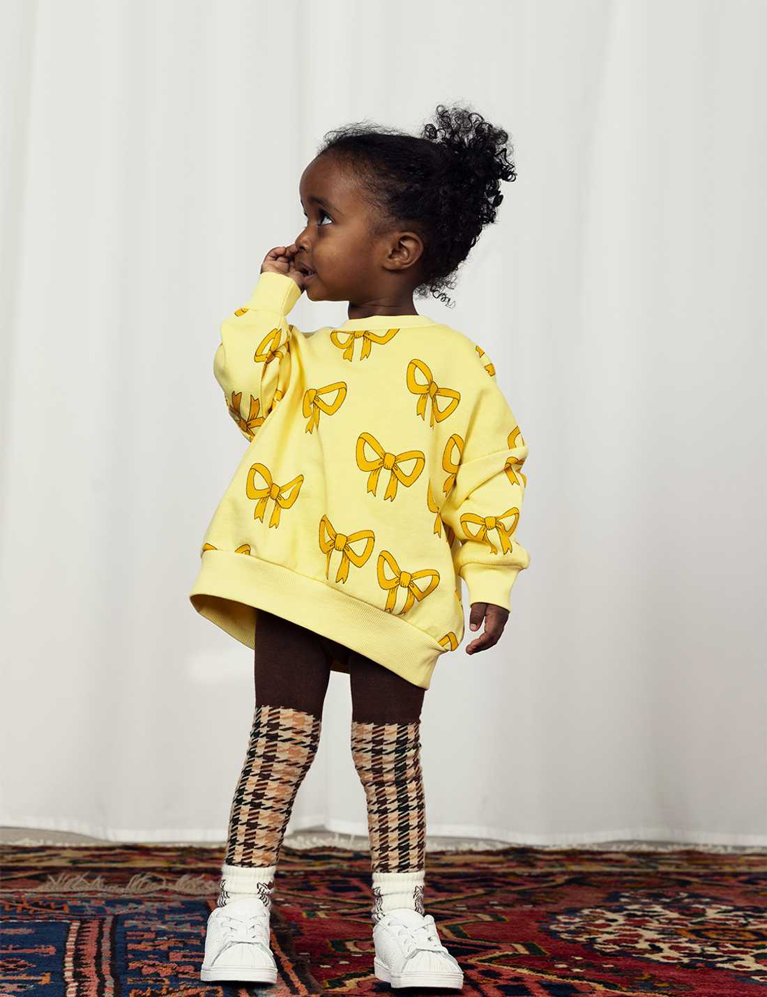 mini rodini bow aop sweatshirt