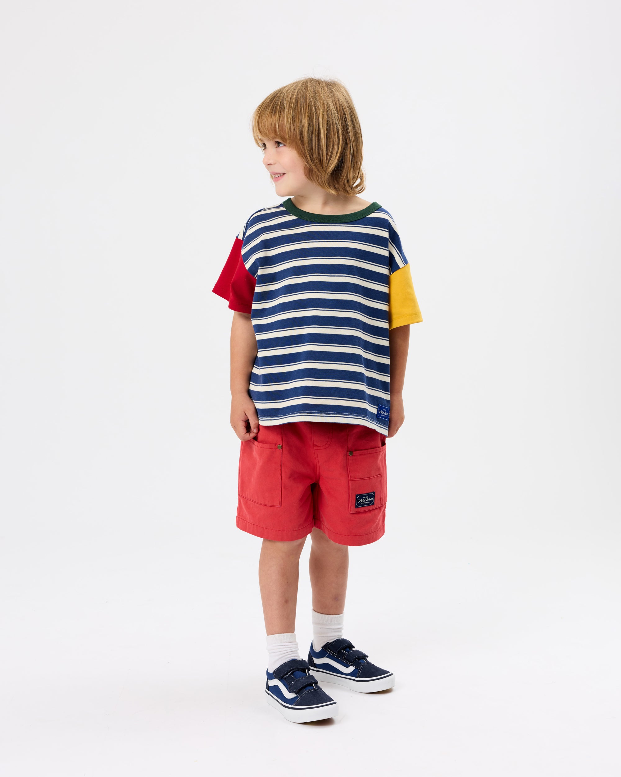 goldie + ace carpenter shorts - red