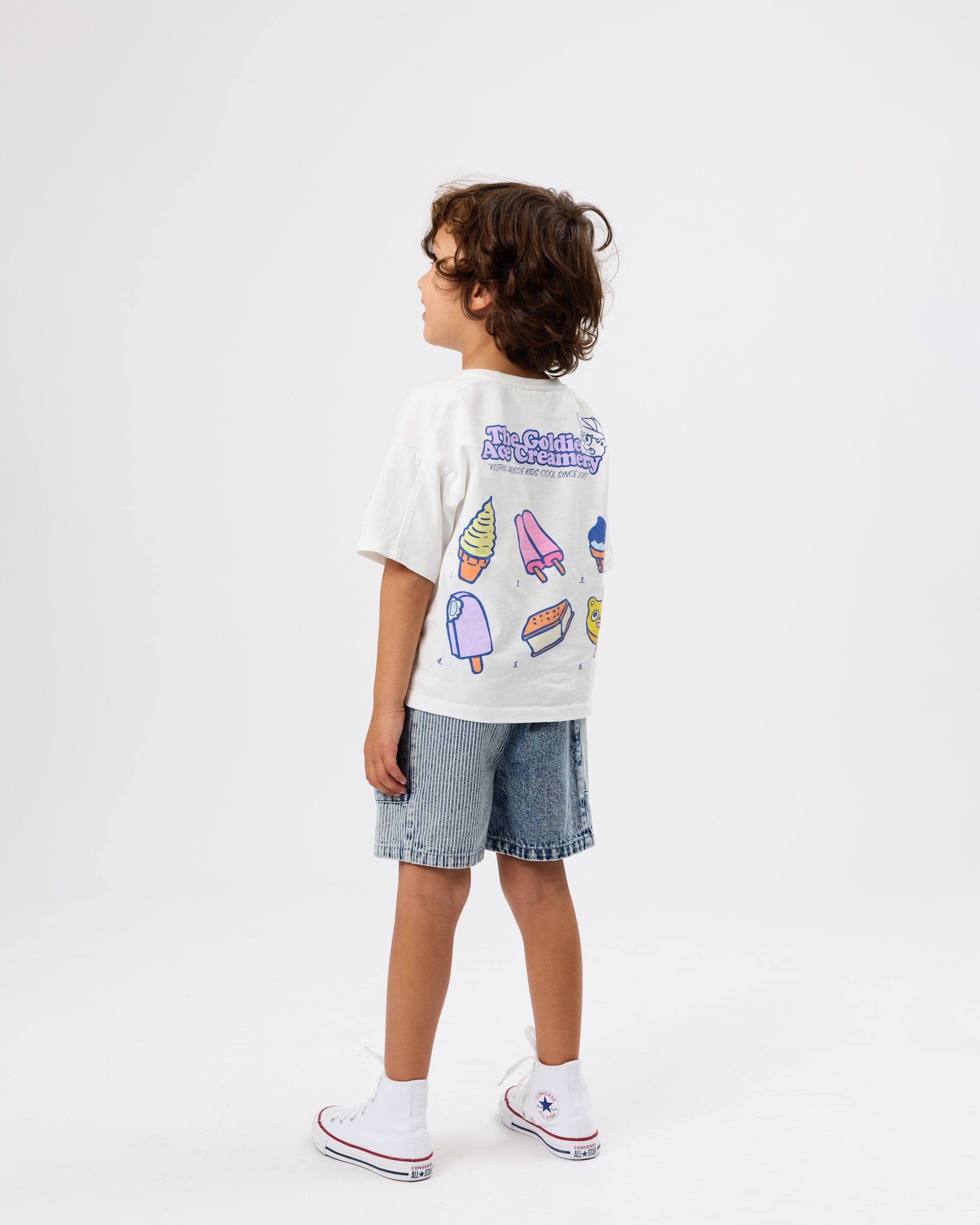 goldie + ace creamery t-shirt - white