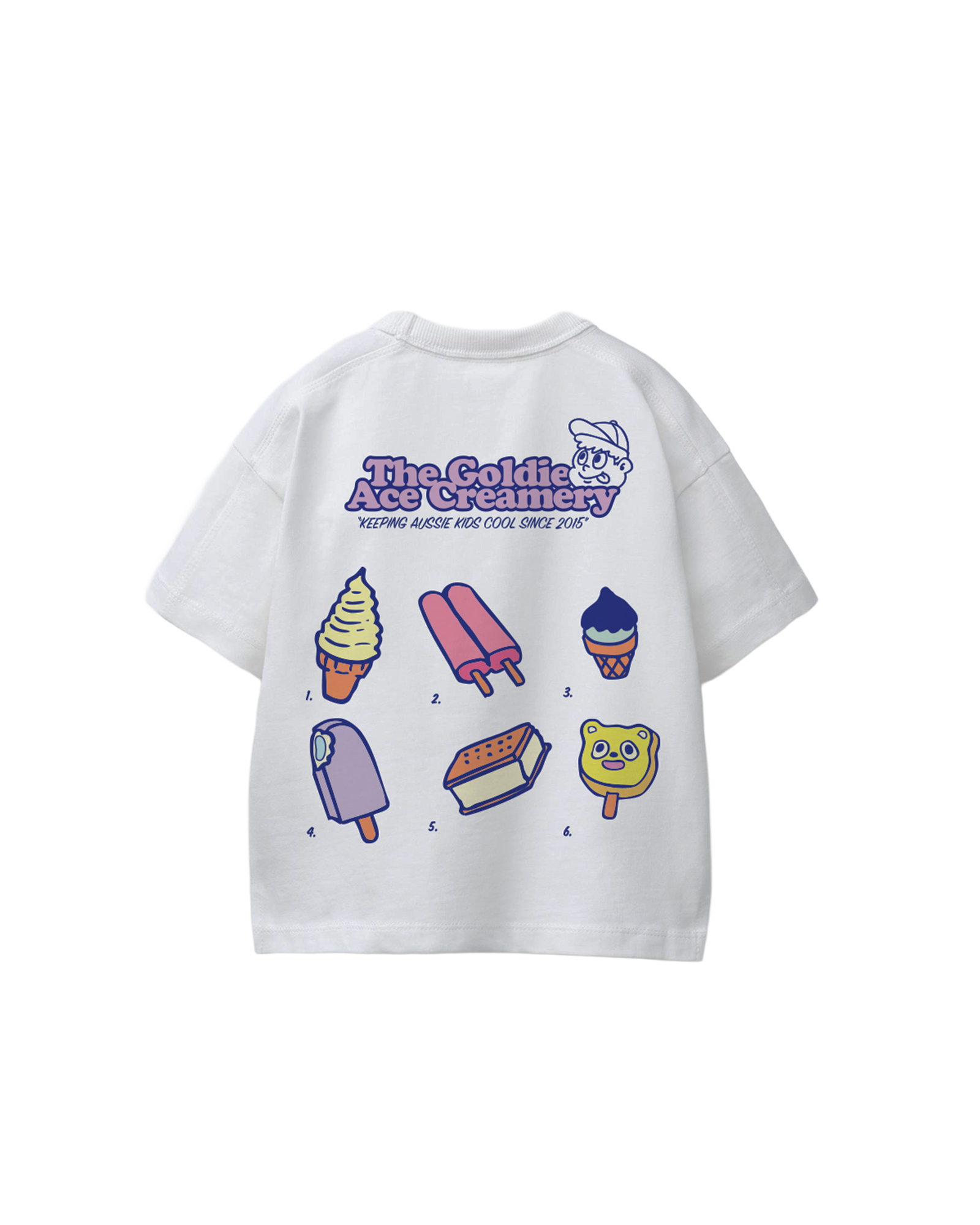 goldie + ace creamery t-shirt - white