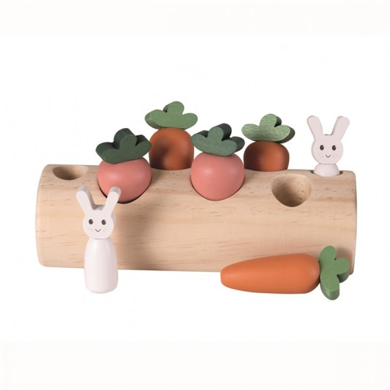 egmont toys rabbit and vegetables log