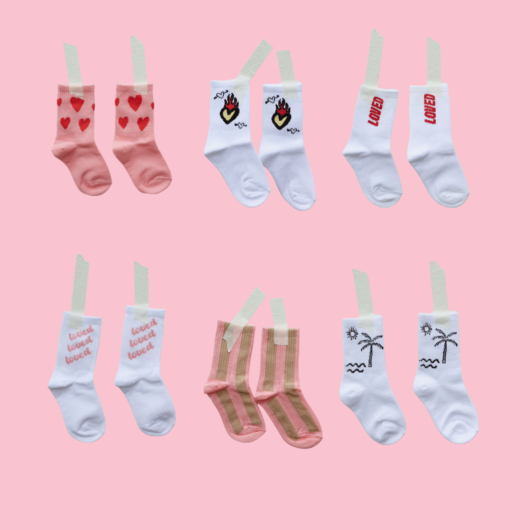 tiny love club burning love sock