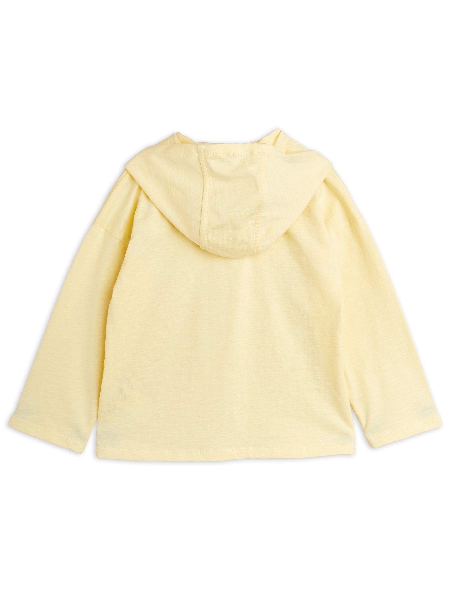 mini rodini jogging emb lw hoodie - pale yellow