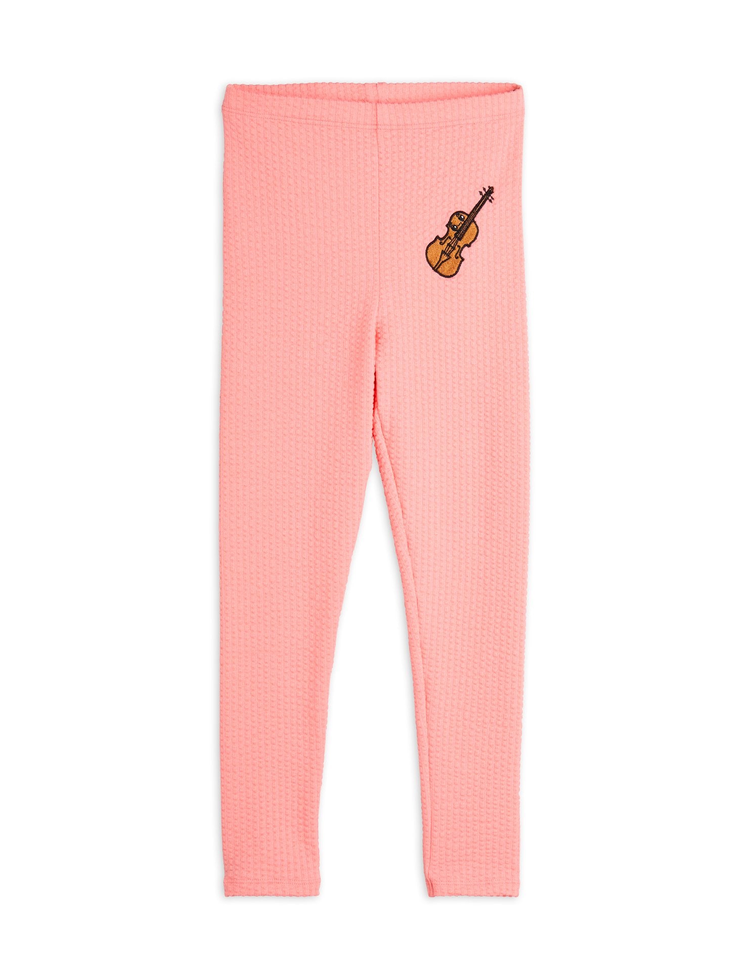 mini rodini violin emb leg - pink