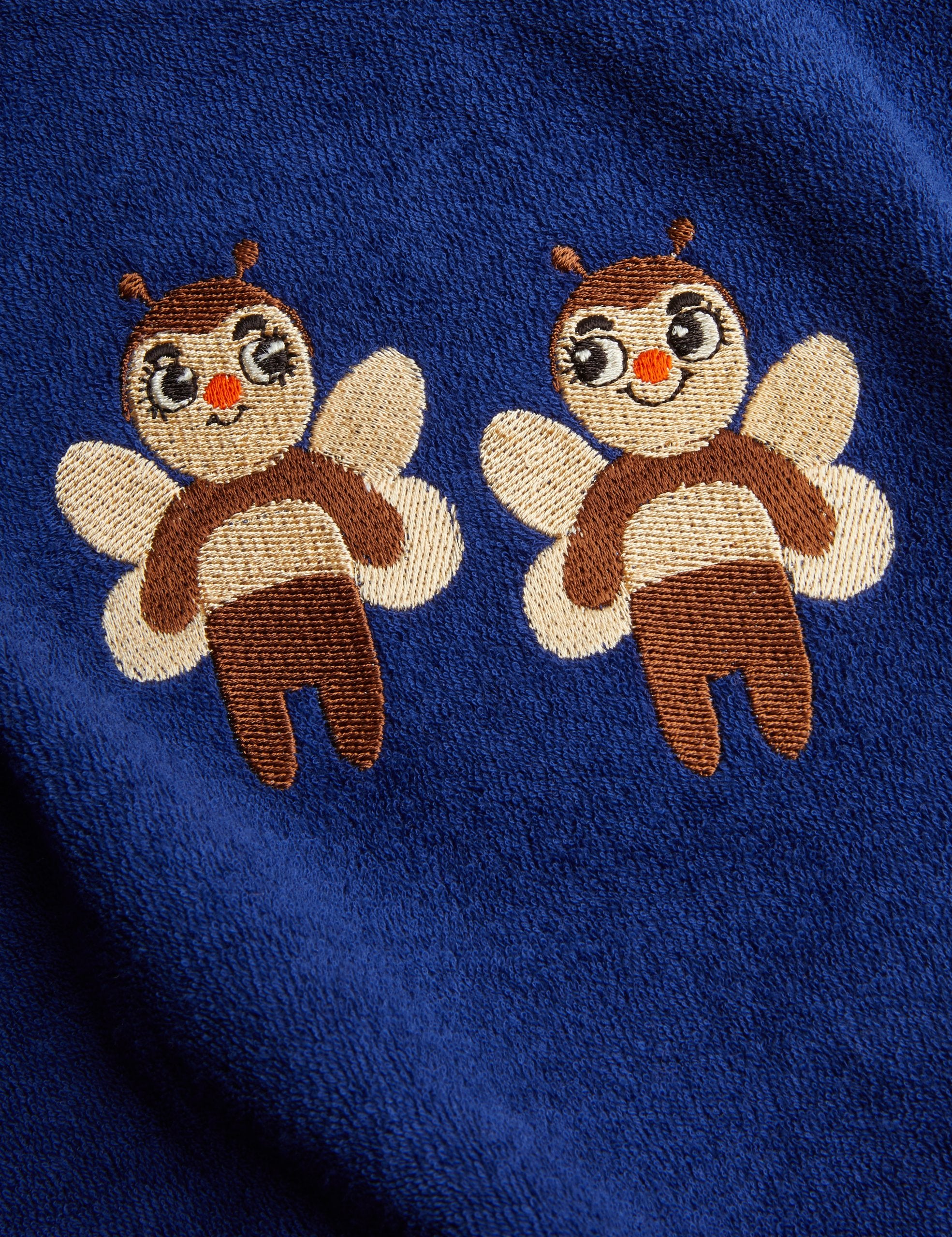 mini rodini bees emb terry baby sweatshirt