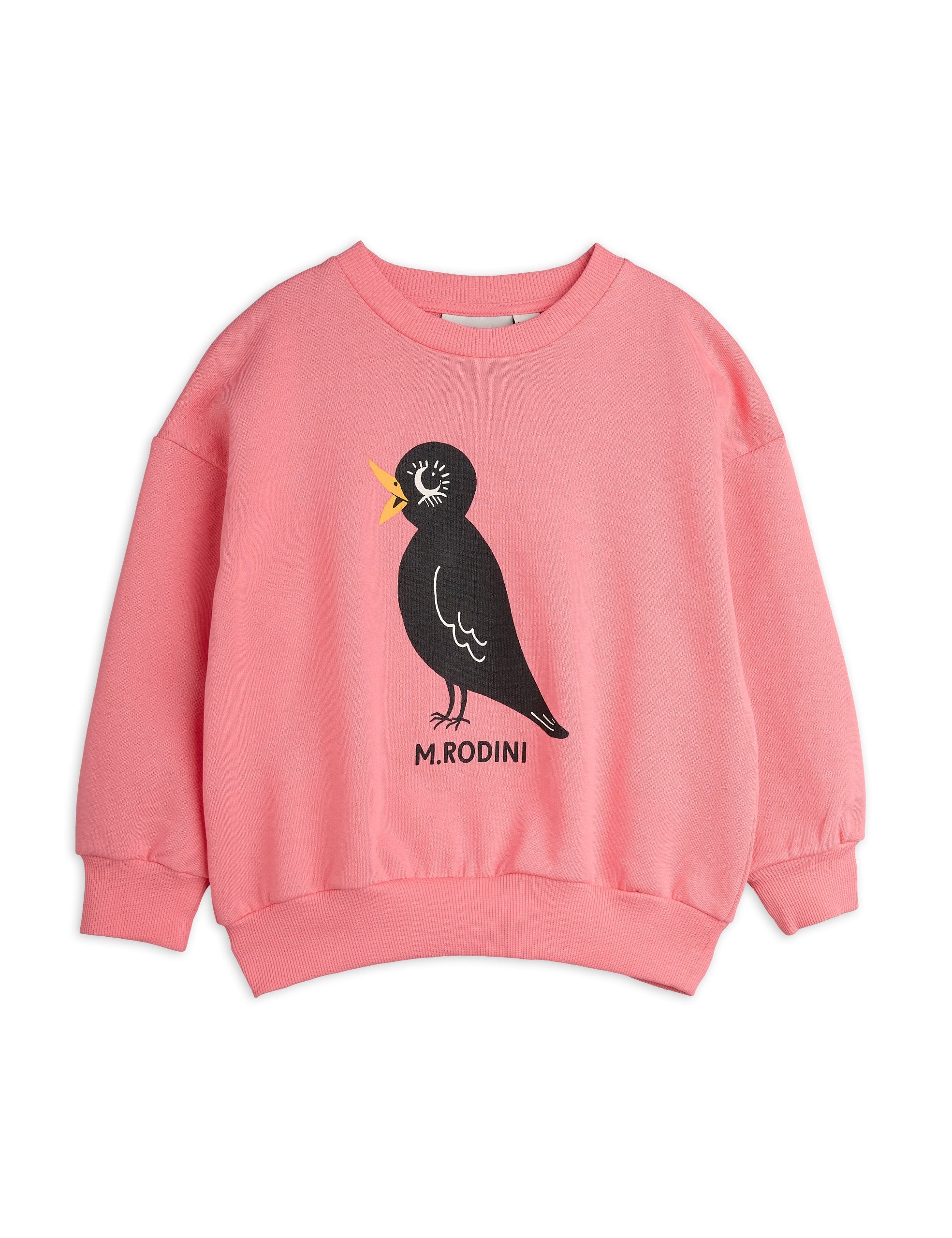 mini rodini blackbird sweatshirt - pink