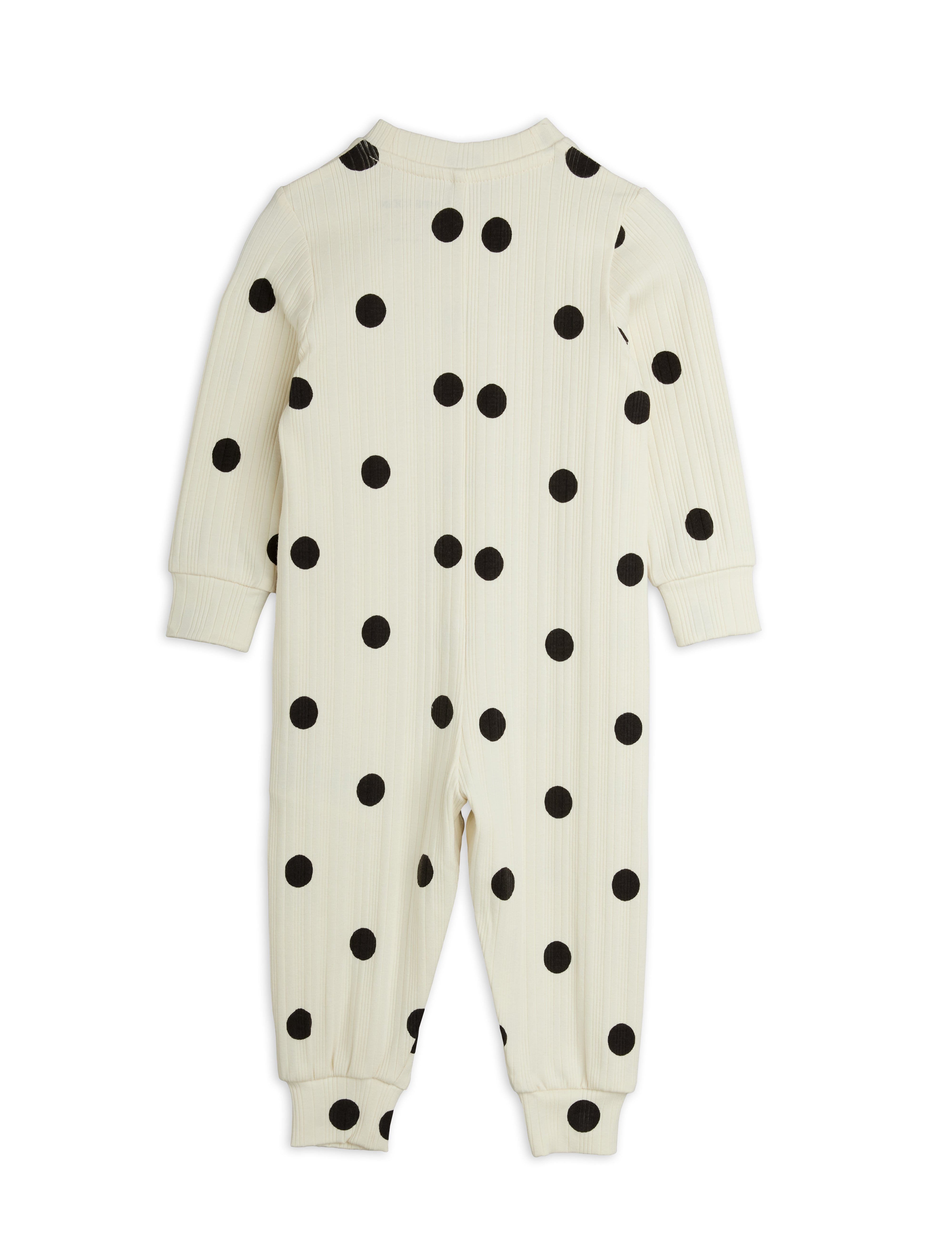 mini rodini dots aop dog jumpsuit - offwhite