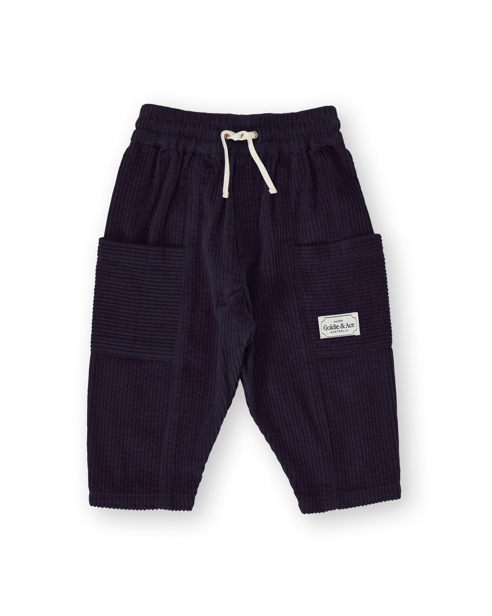 goldie + ace kit corduroy pocket pant - navy