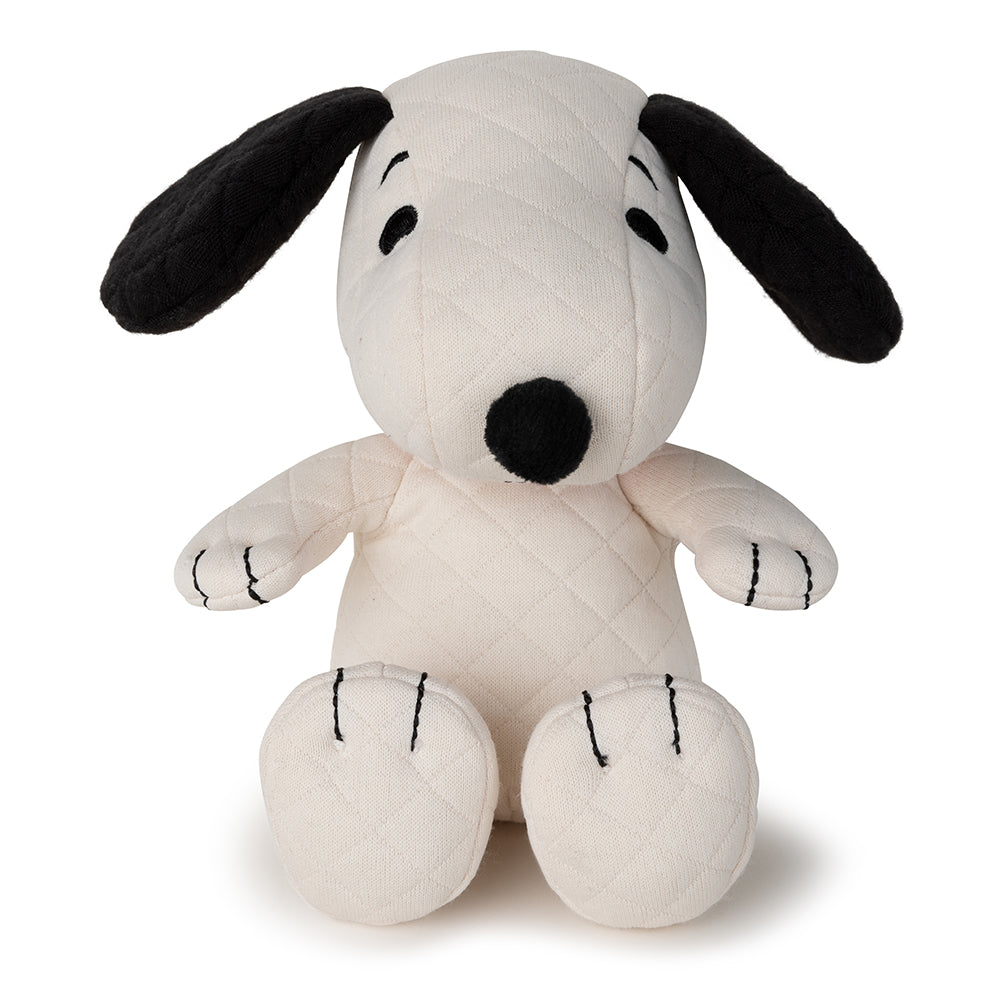 snoopy quilted jersey in giftbox - cream