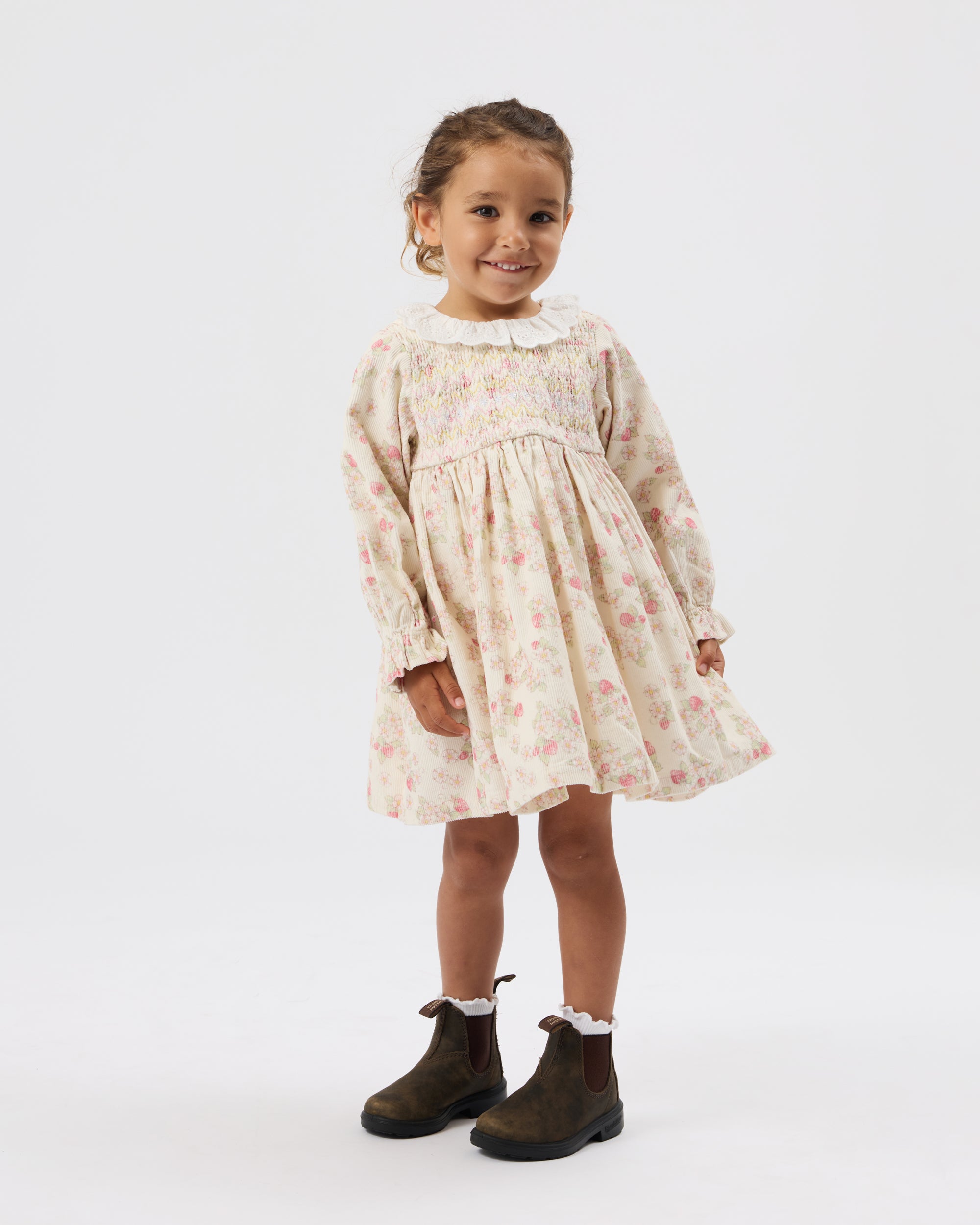 goldie + ace strawberry fields shirt dress