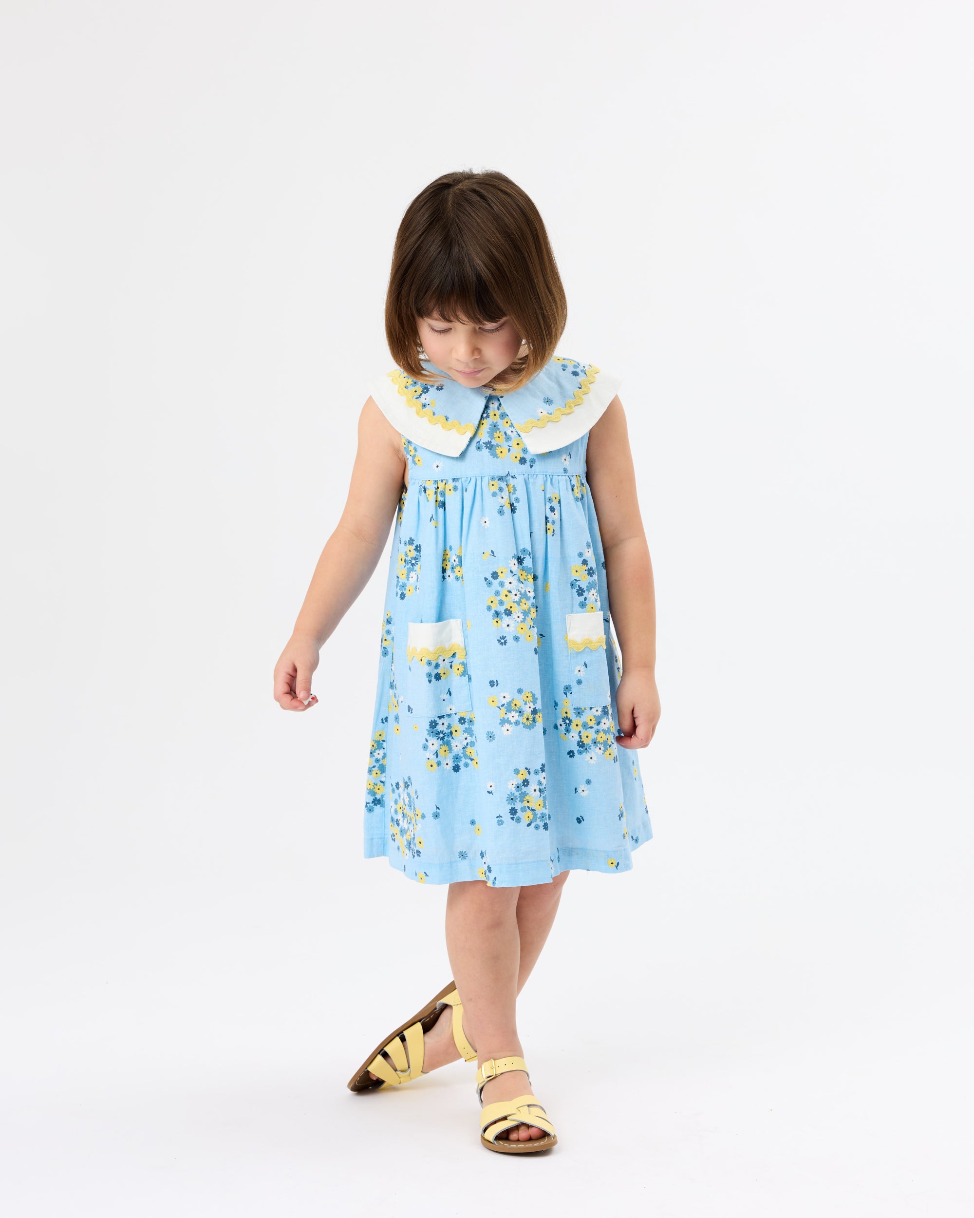 goldie + ace floral lucy dress - blue