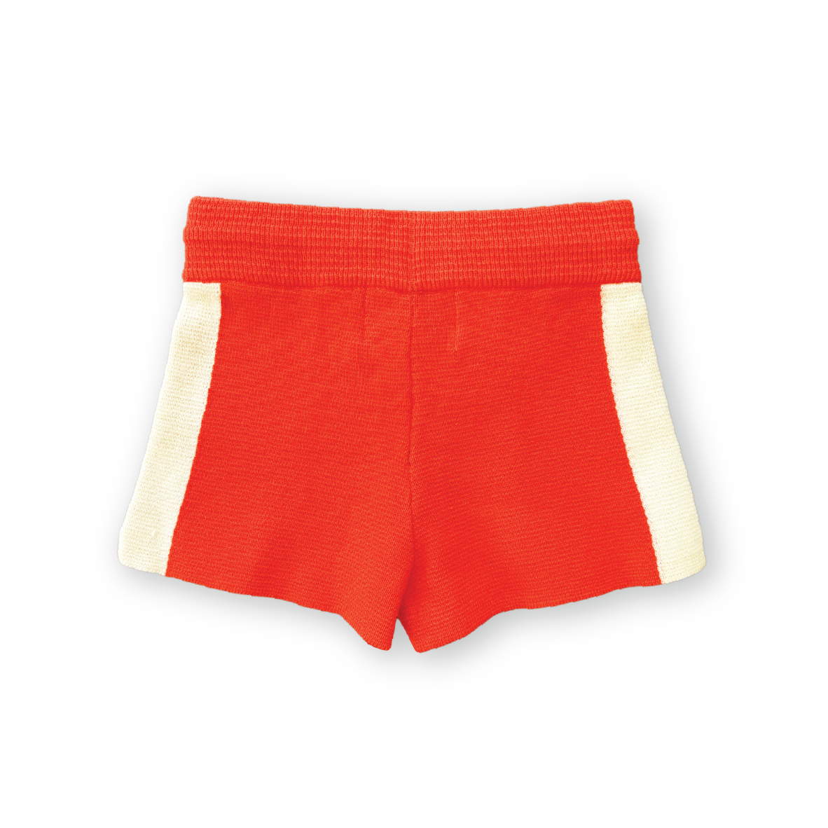 grown milano knitted shorts - rosso