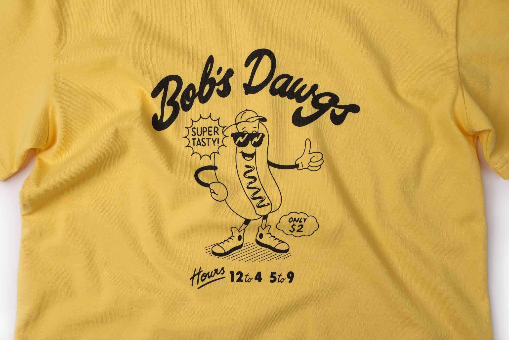 bbobbie dawgs tee - yellow with black