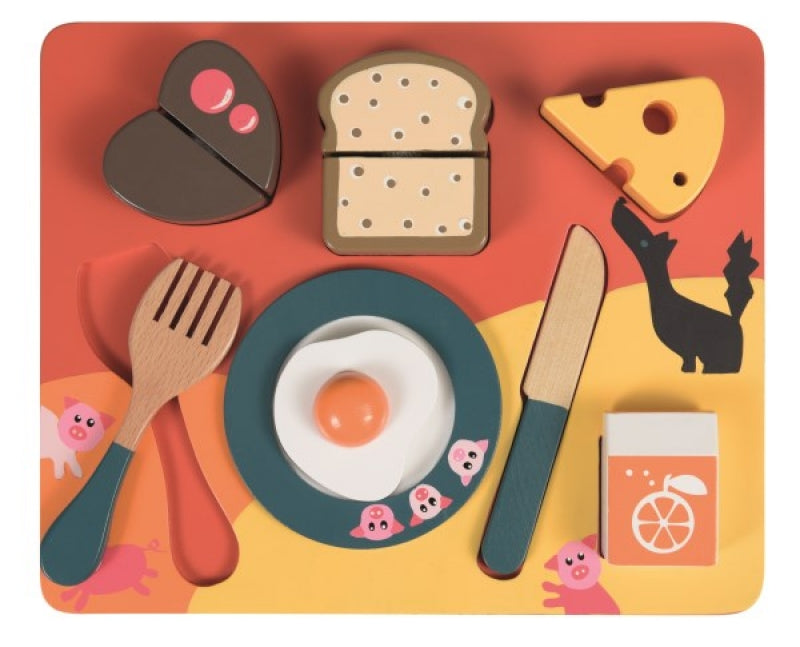 egmont wooden dinner puzzle - 3 pigs