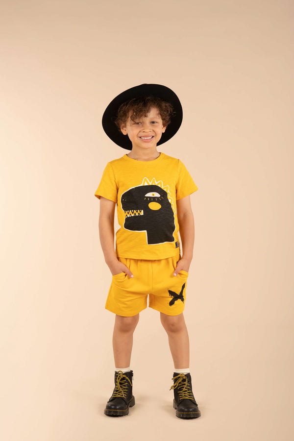 rock your baby destroyer t-shirt - mustard PRE ORDER