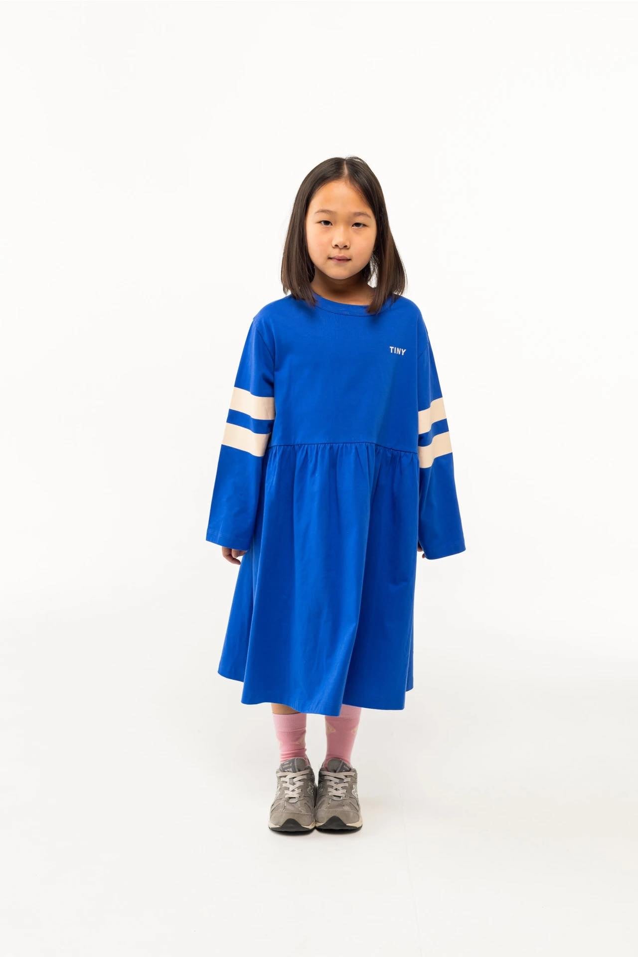 tiny cottons stripes dress - ultramarine