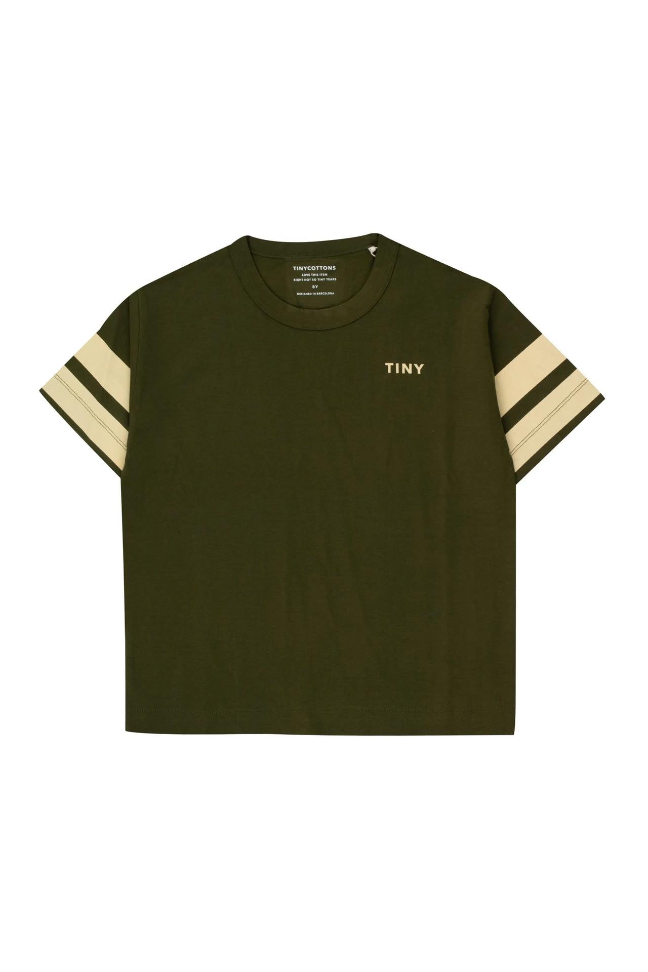 tiny cottons stripes tee - khaki