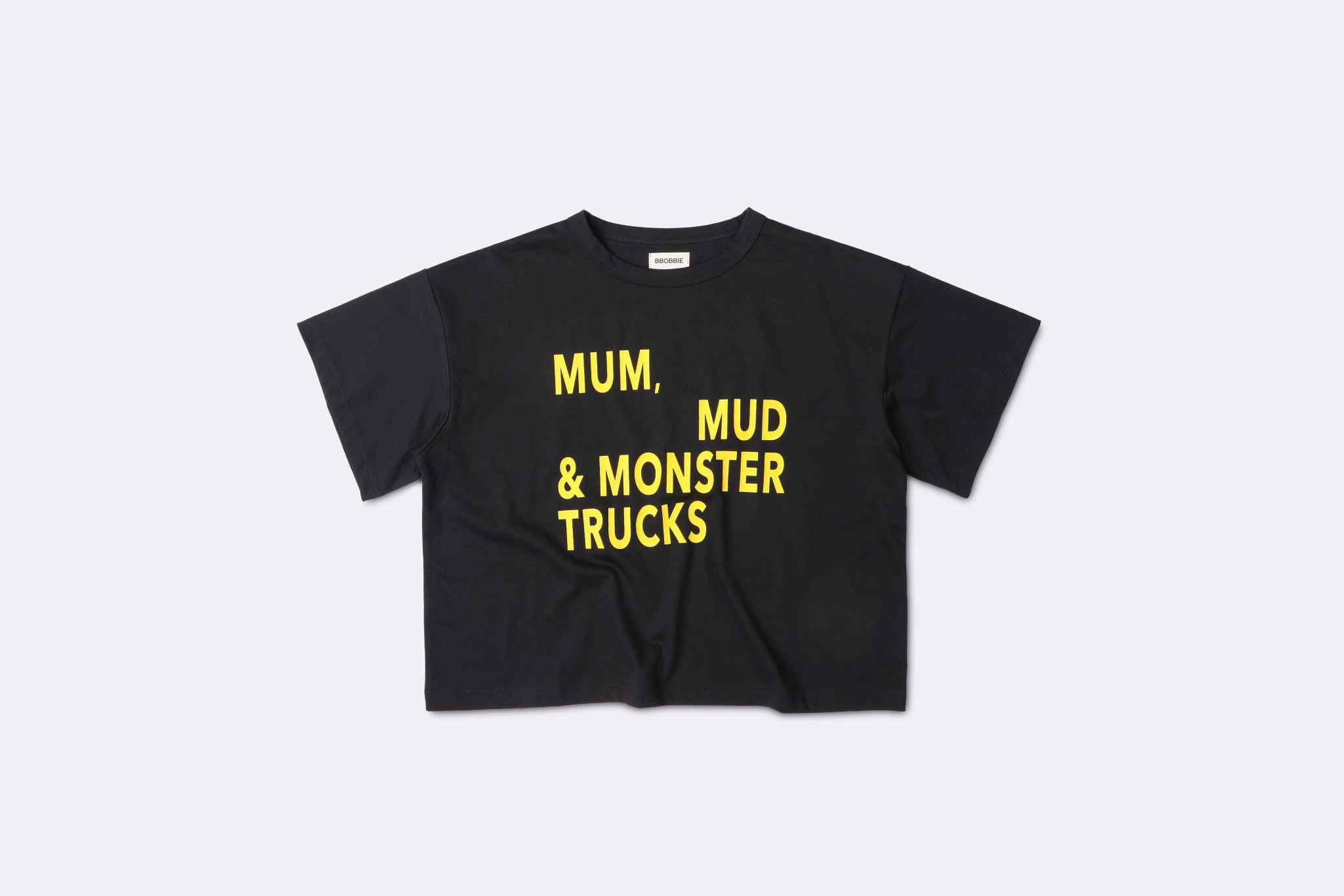 bbobbie mmm tee - black with yellow