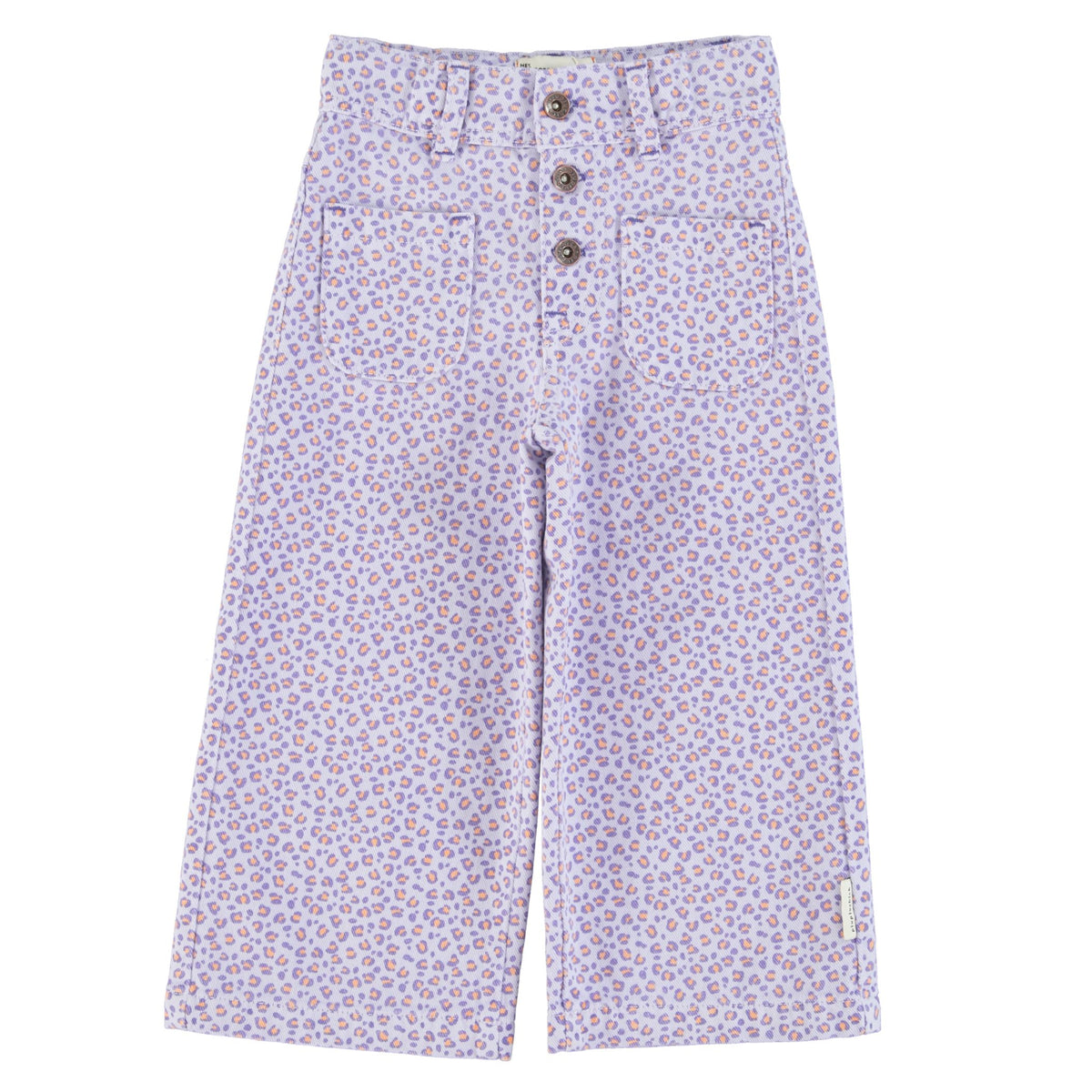 piupiuchick flare trousers - lavender animal print