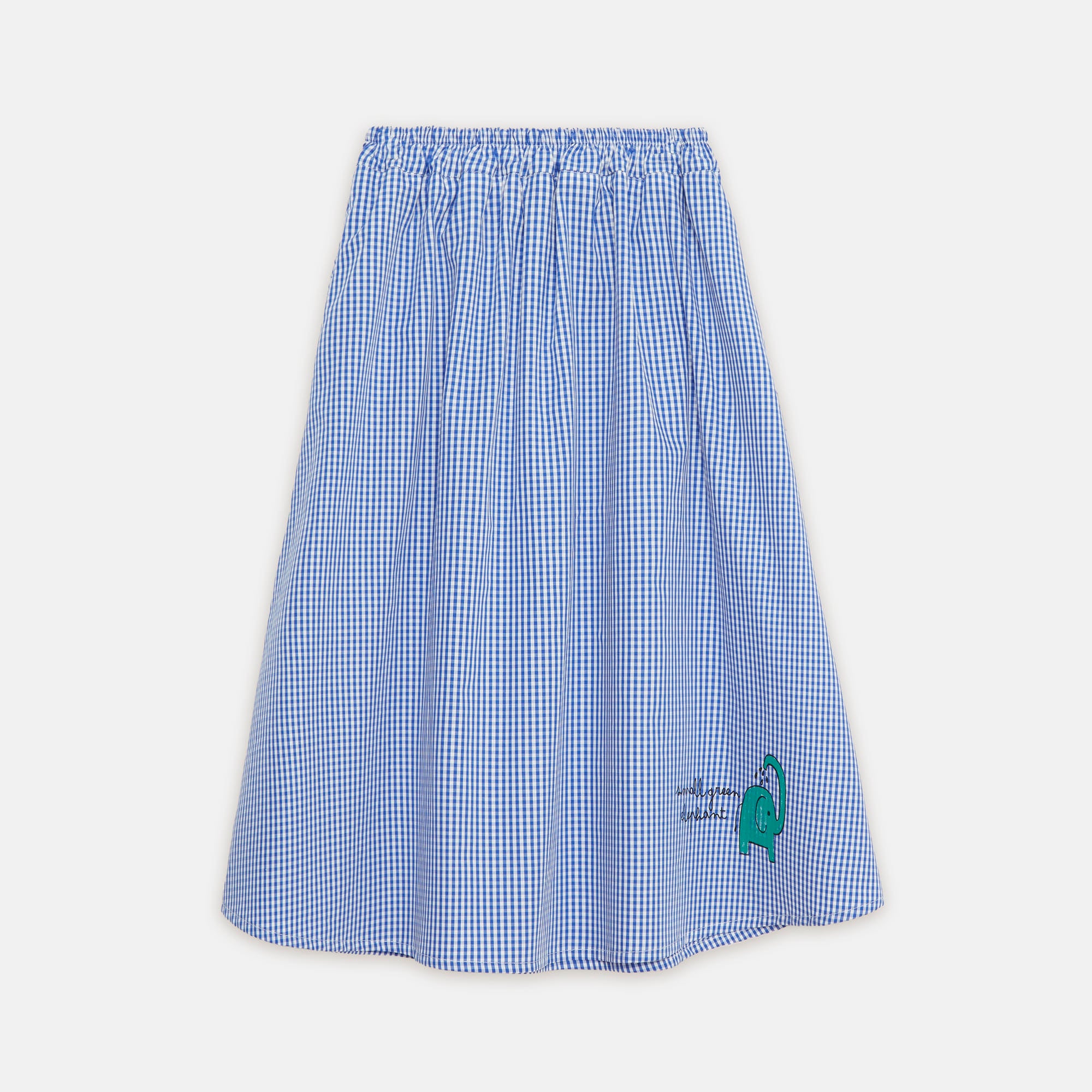 weekend house kids blue check skirt