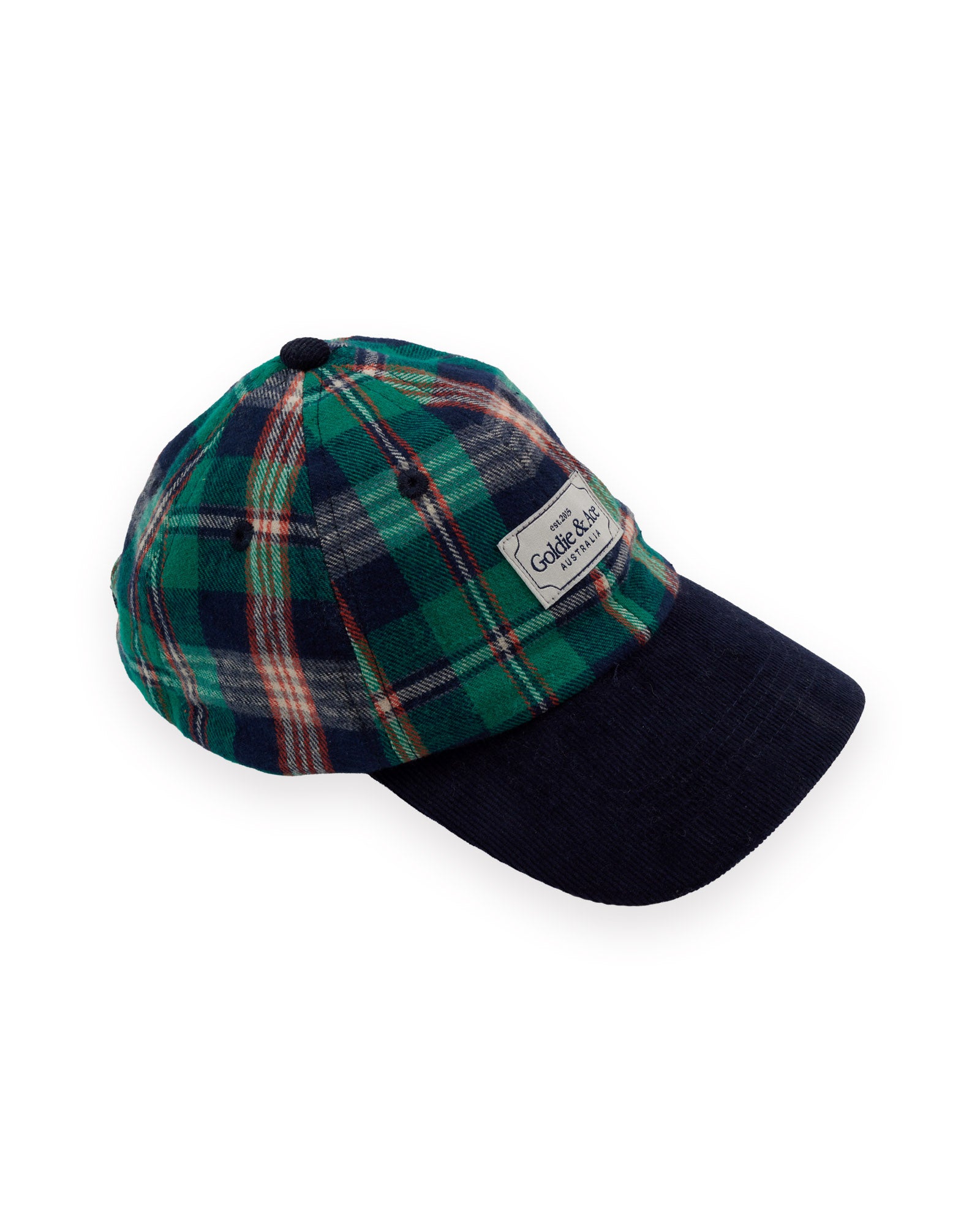 goldie + ace tate cap - green check