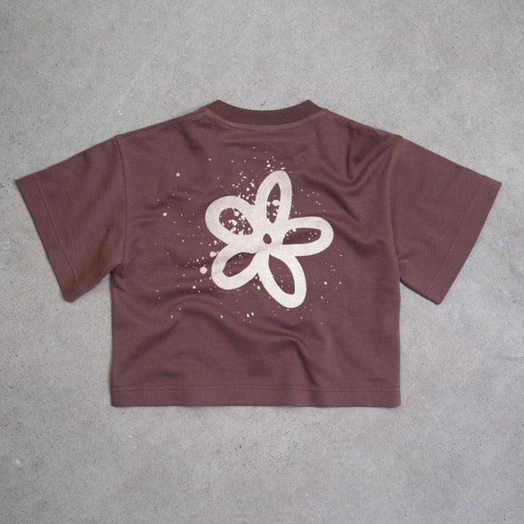 franco's dad acid dye tee - brown