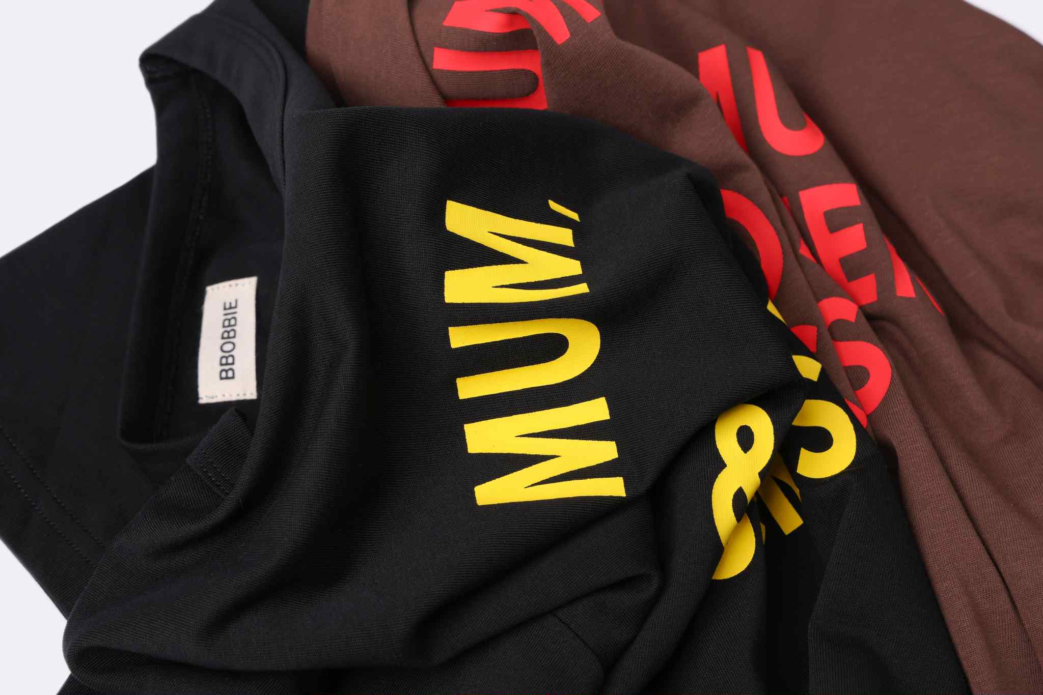 bbobbie mmm tee - black with yellow