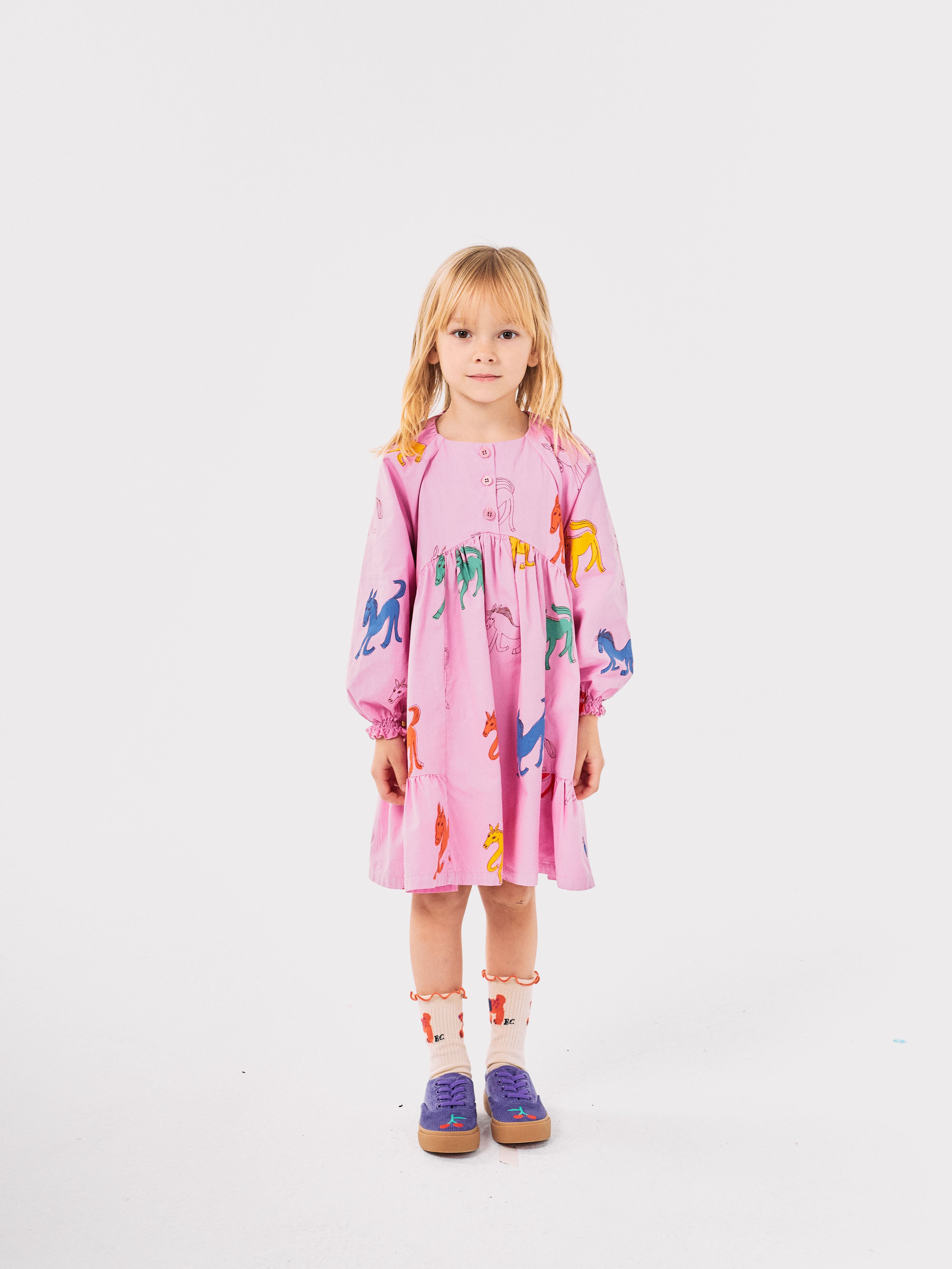 bobo choses wonder horse all over woven dress