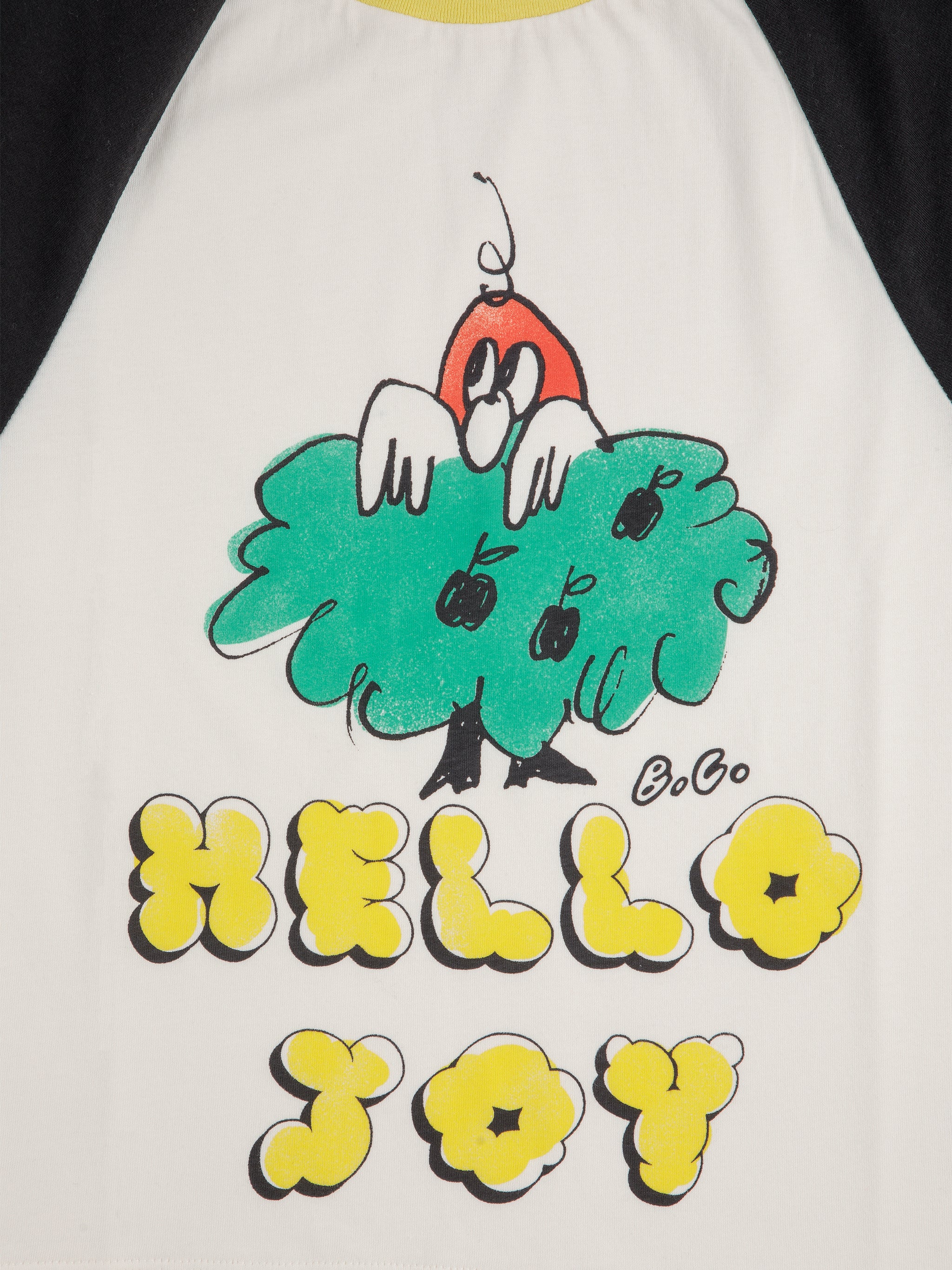 bobo choses hello joy raglan sleeves t-shirt