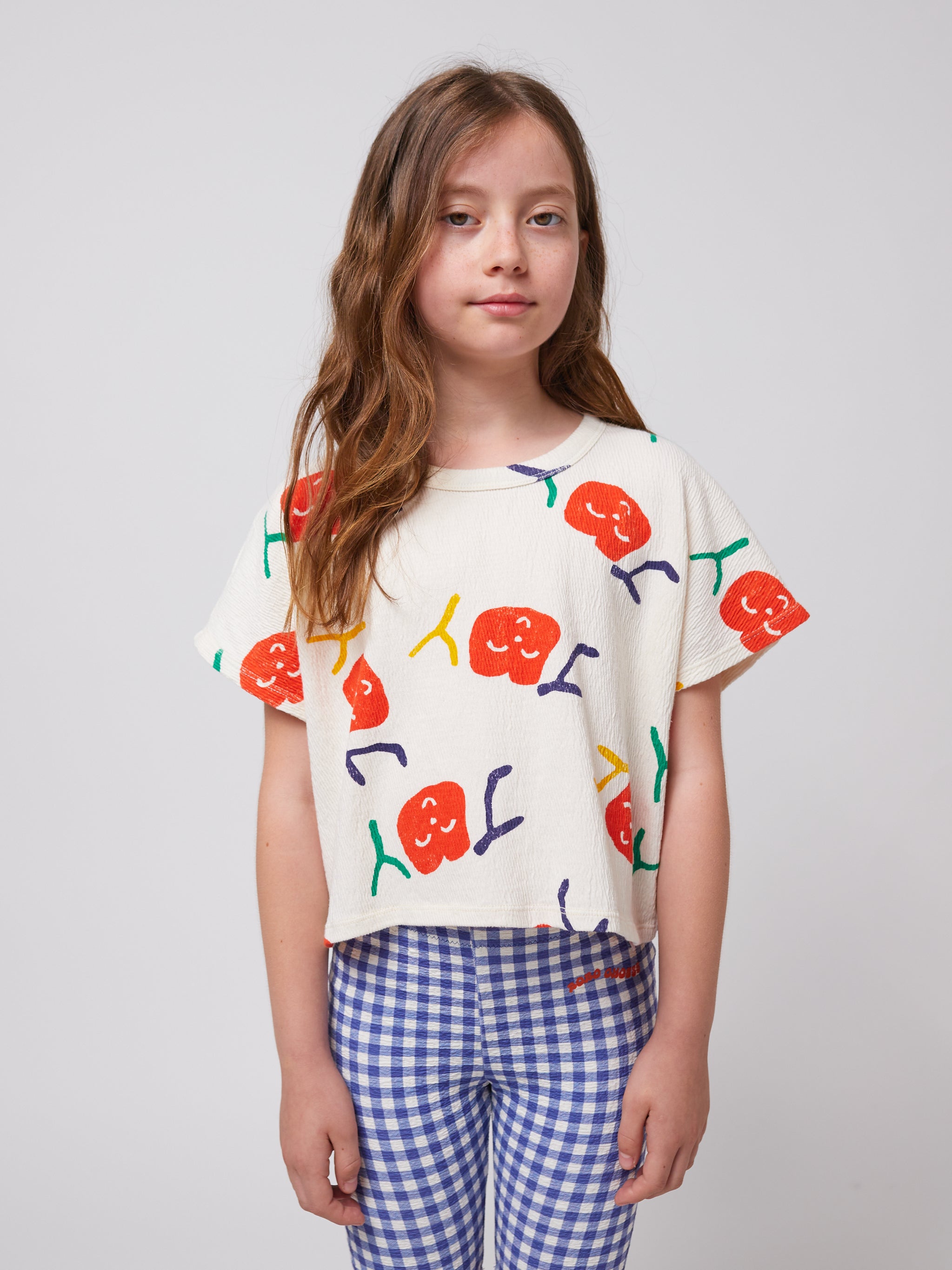 bobo choses smiling all over cropped t-shirt