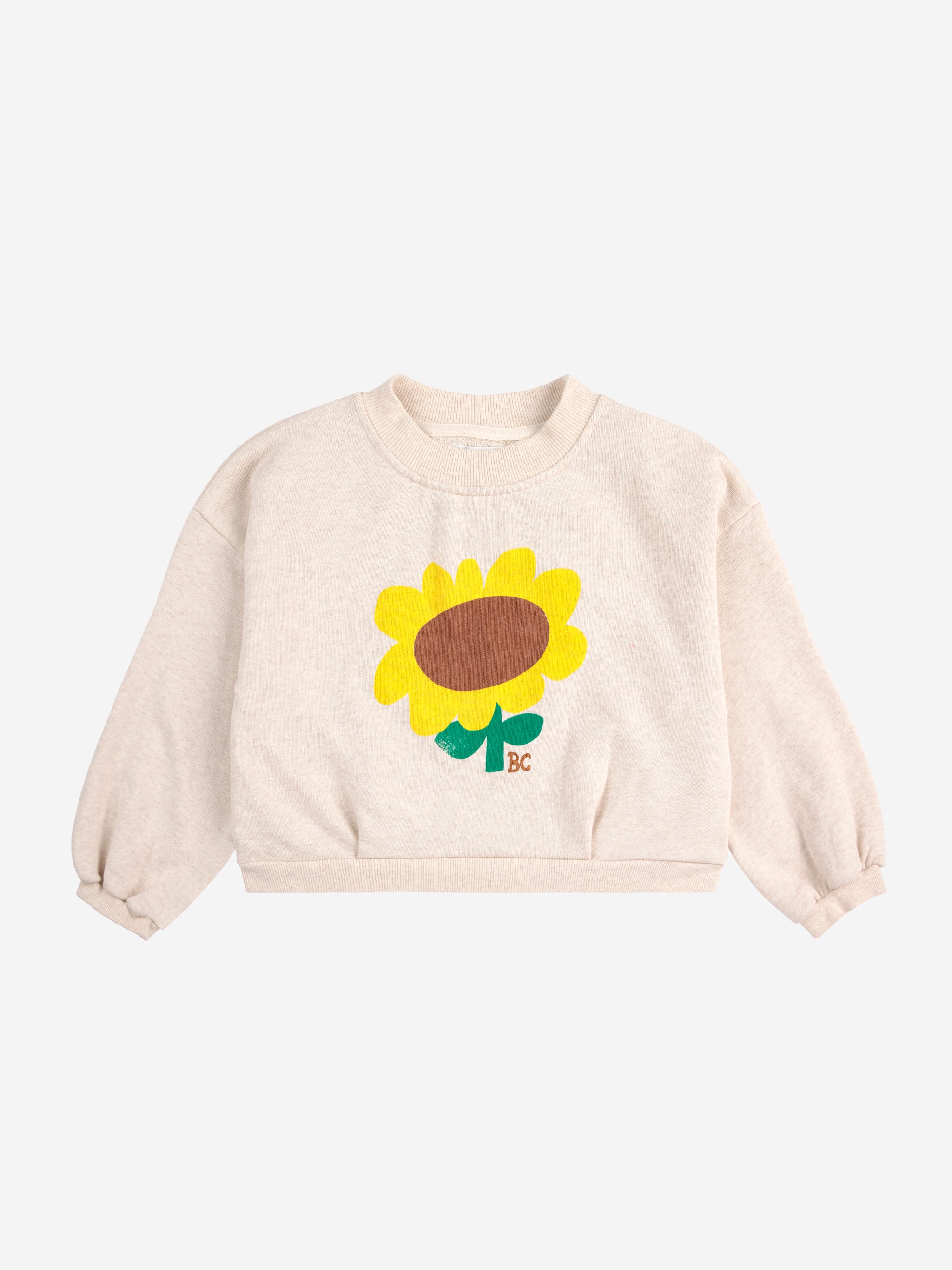 bobo choses sunflower cropped sweatshirt