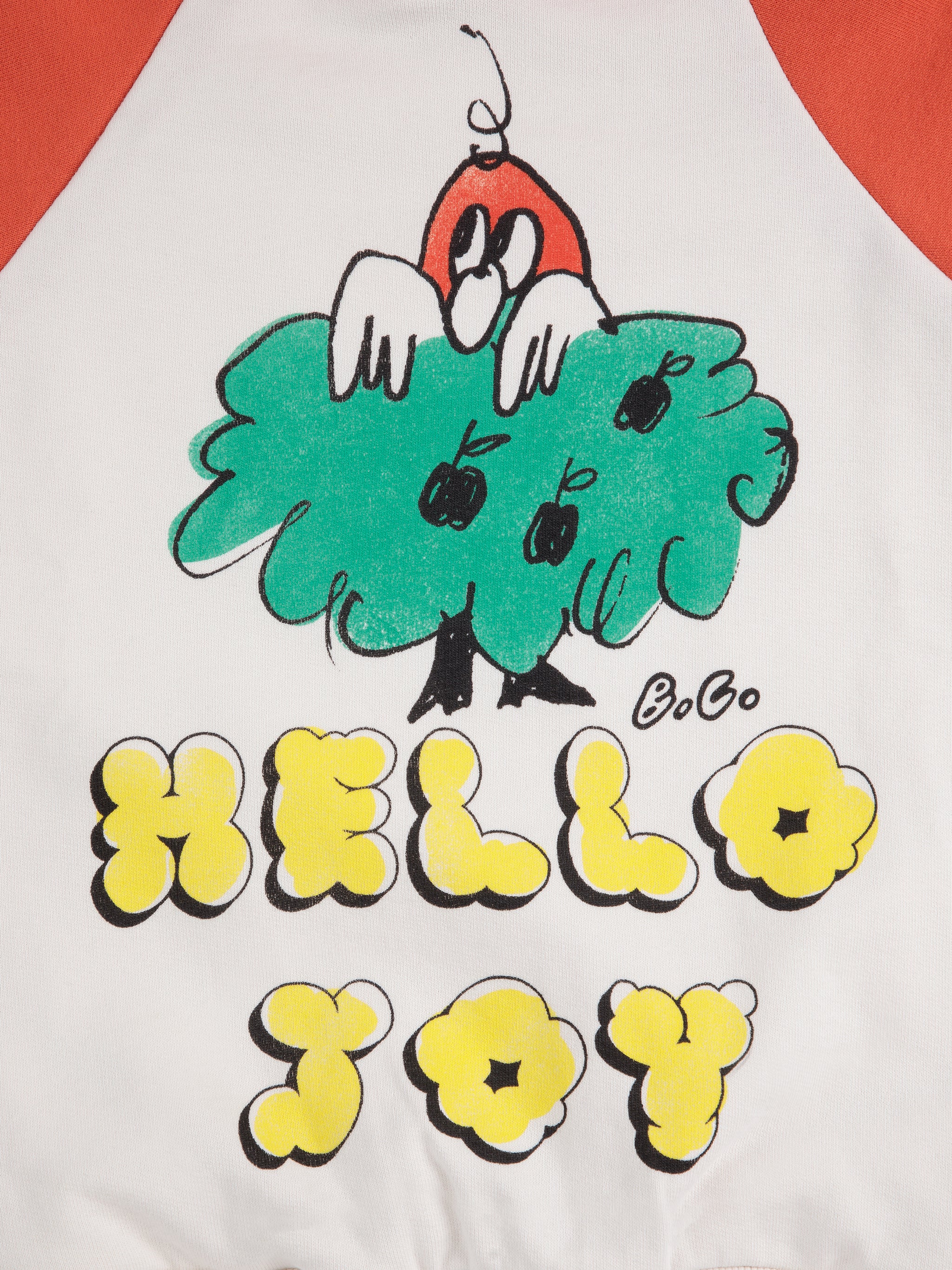 bobo choses hello joy raglan sleeves hoodie