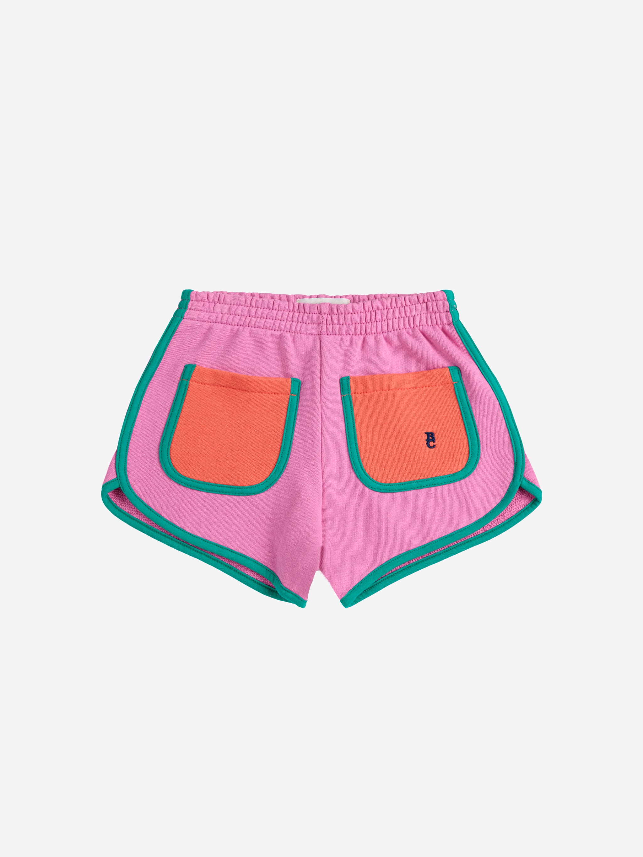 bobo choses colour block shorts - fuschia