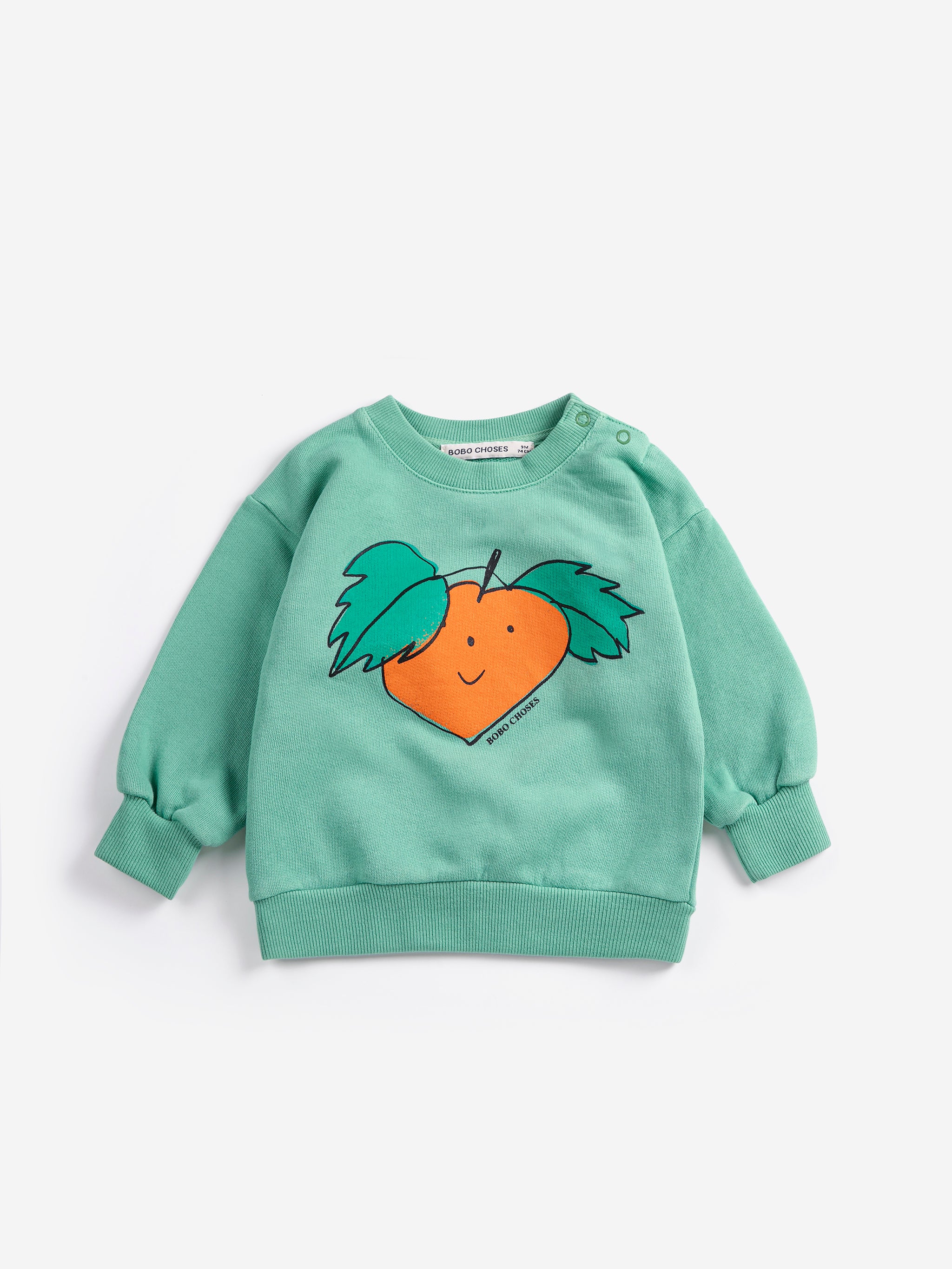 bobo choses baby tangerine sweatshirt