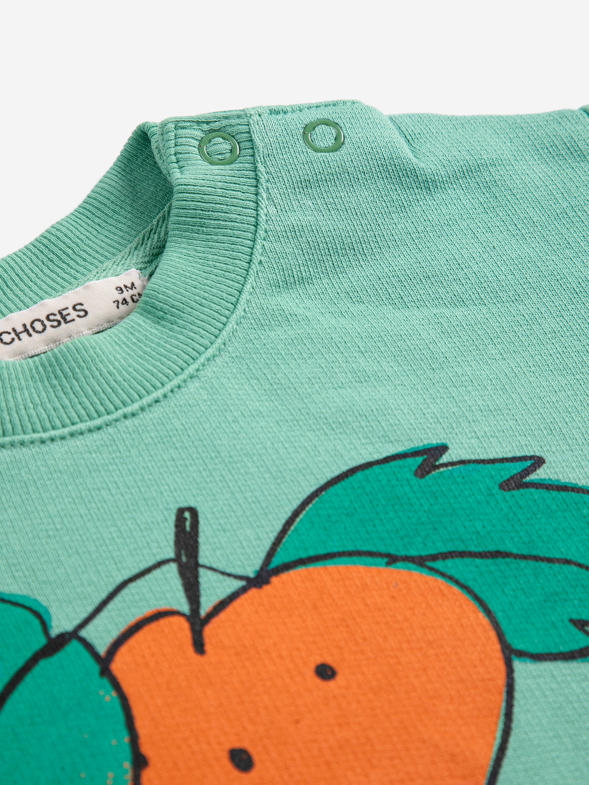 bobo choses baby tangerine sweatshirt
