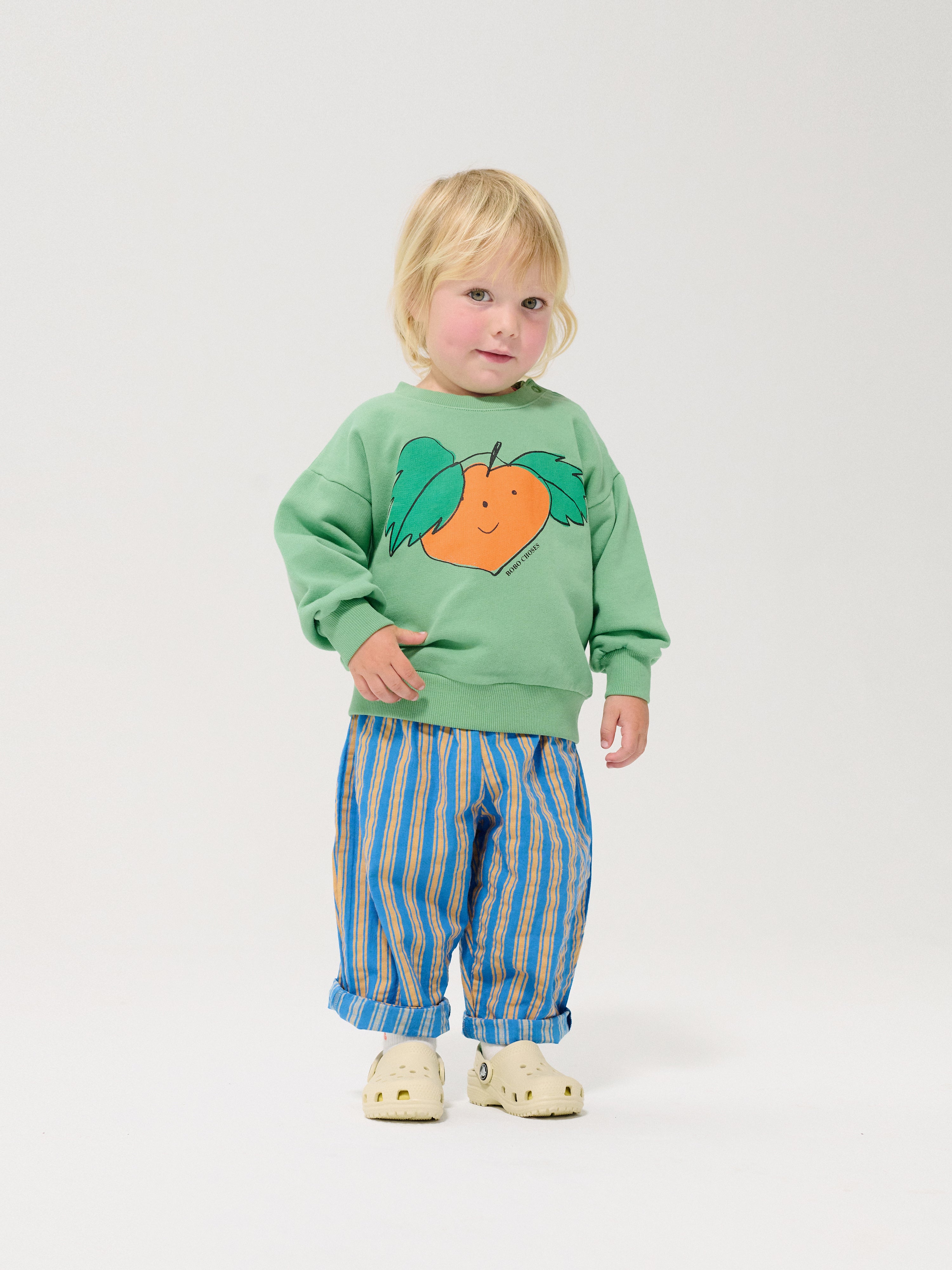 bobo choses baby tangerine sweatshirt