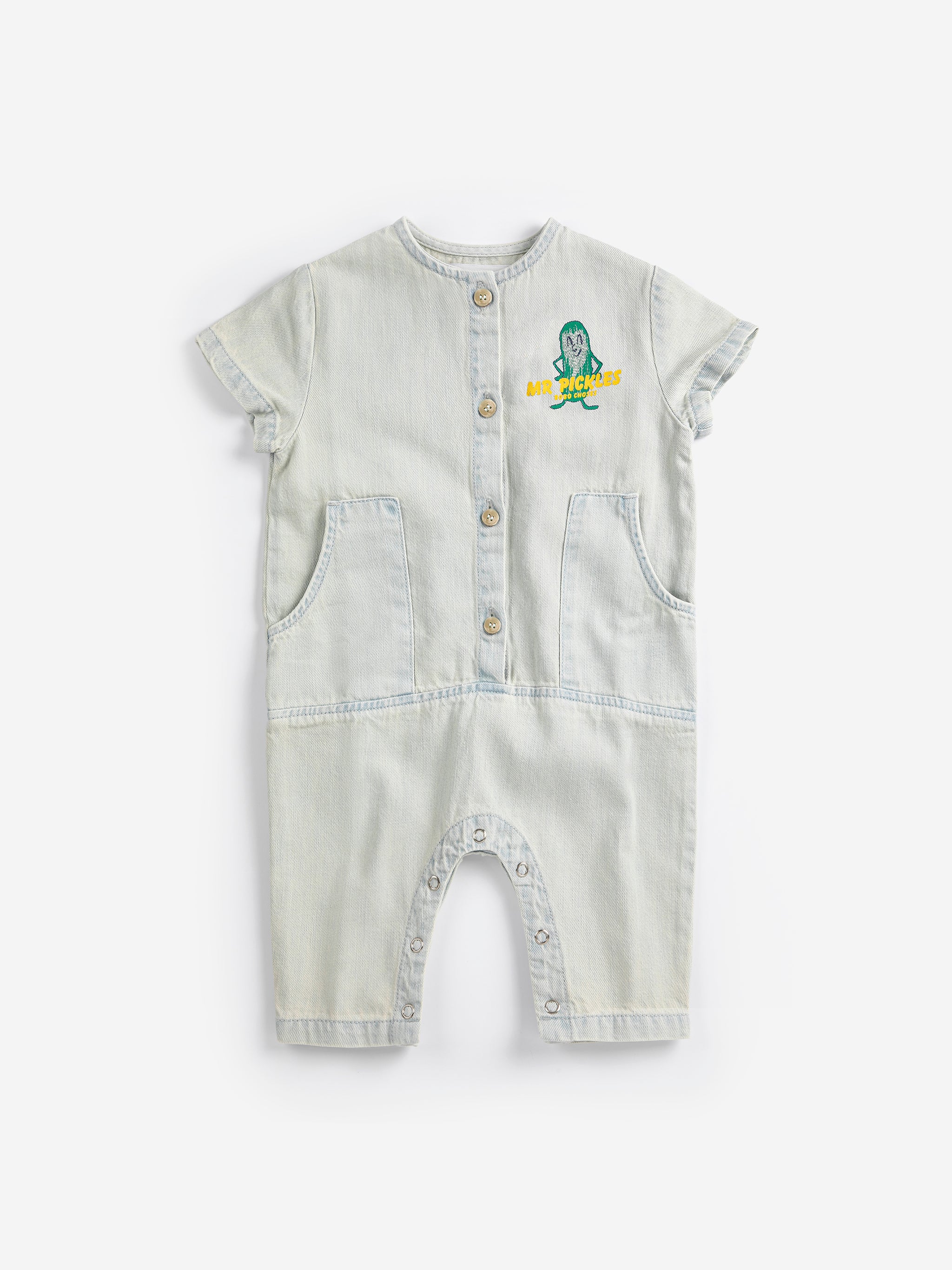 bobo choses baby mr pickles denim overall