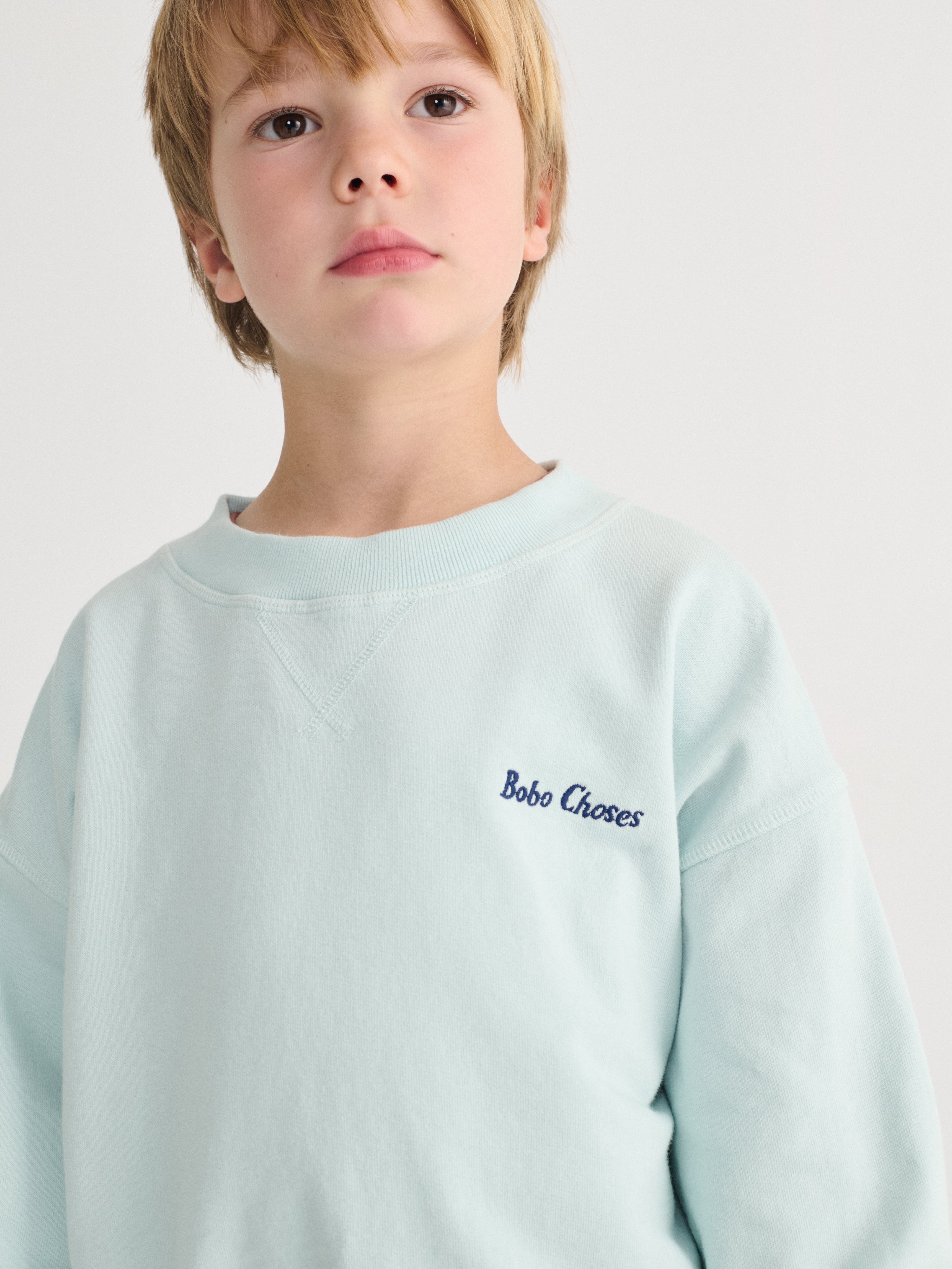 bobo choses mr pickles sweatshirt - light blue