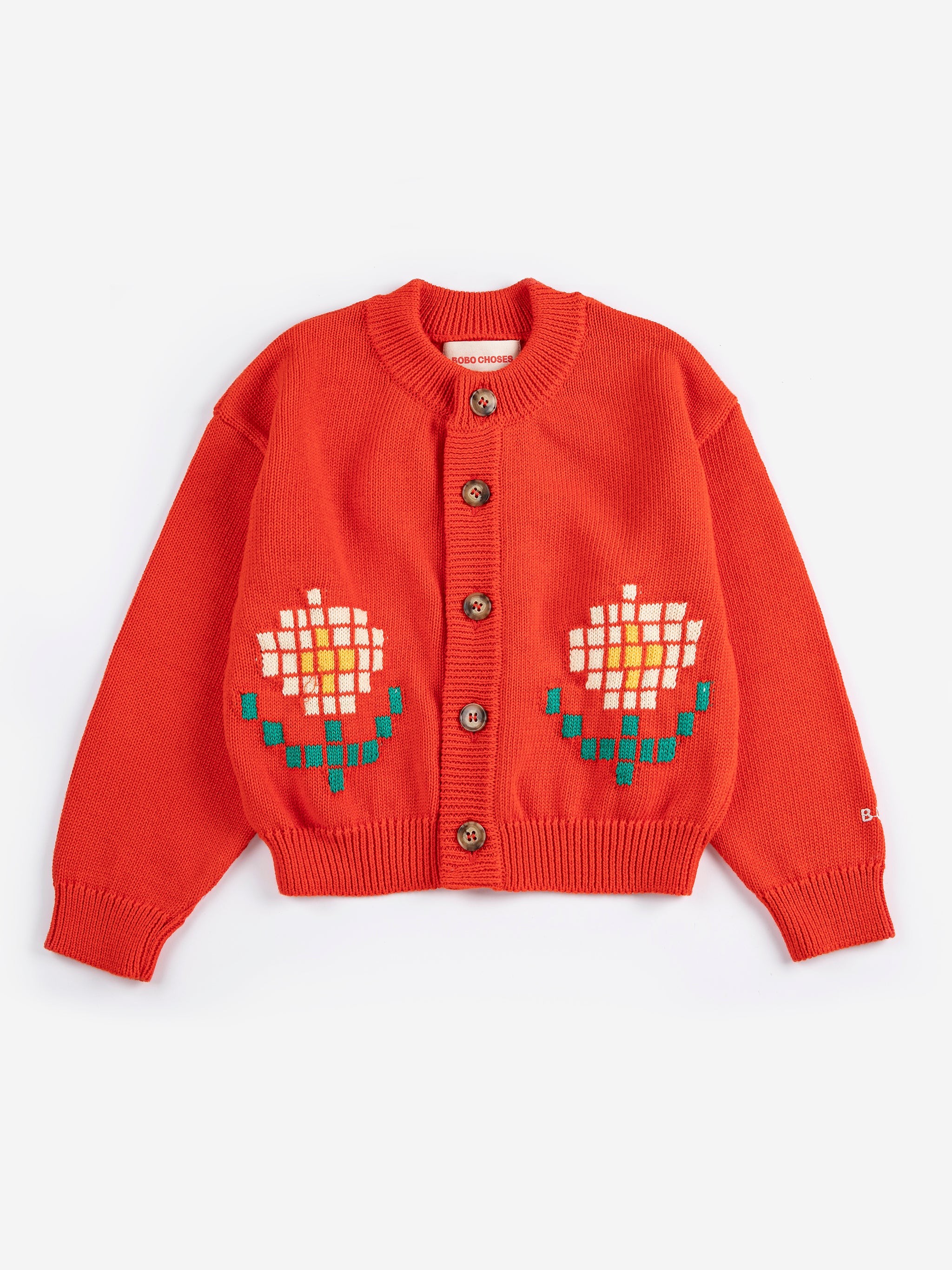 bobo choses pixel daisy cardigan