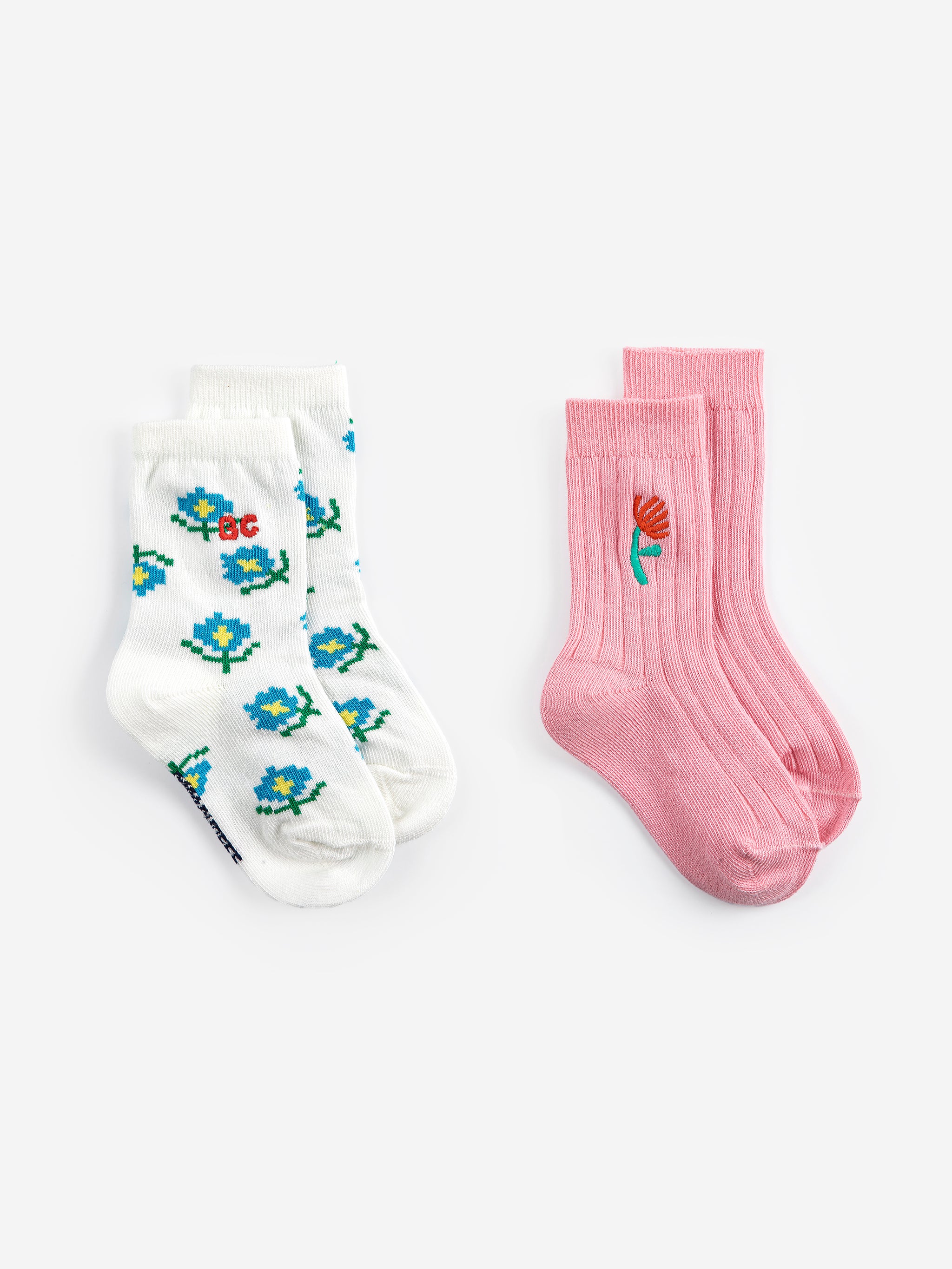 bobo choses baby flower short socks pack x 2