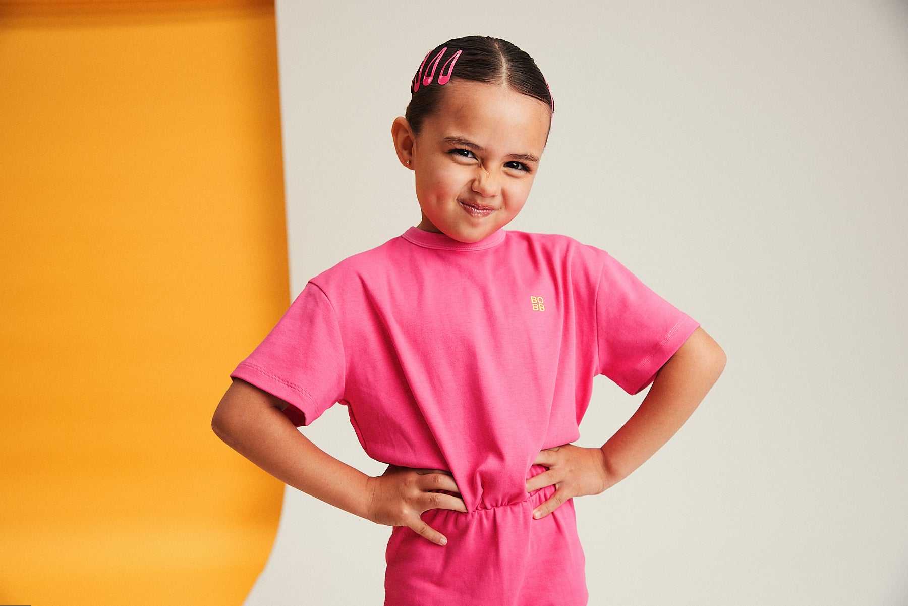 bbobbie pop playsuit in pink