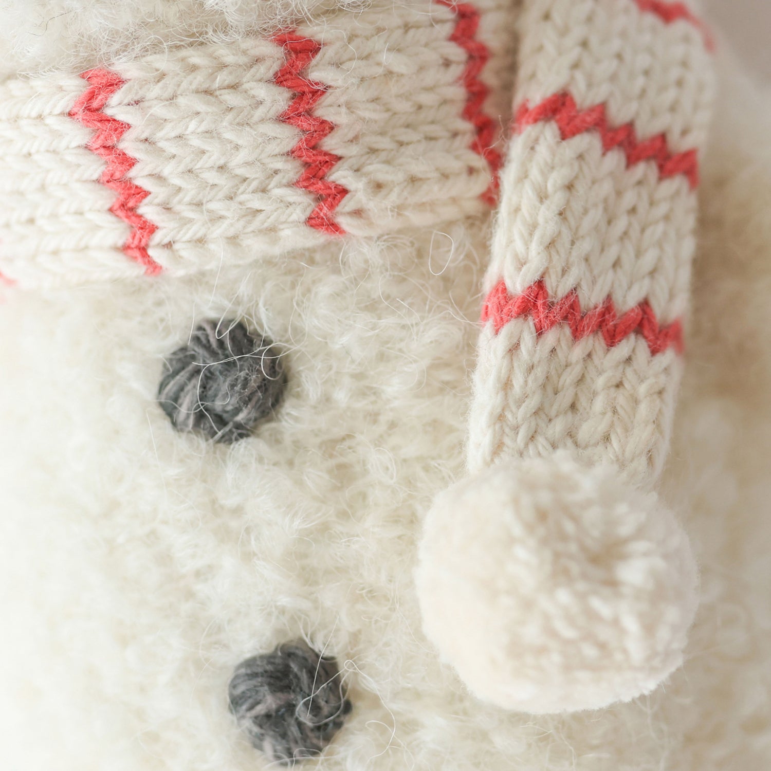 cuddle + kind baby holiday snowman - candy cane