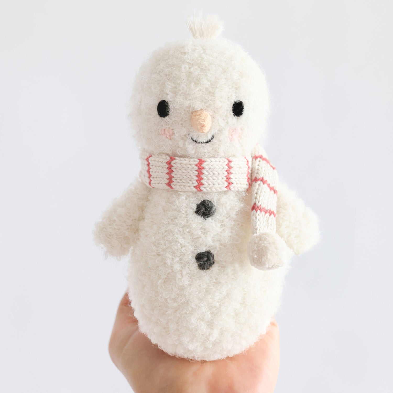 cuddle + kind baby holiday snowman - candy cane