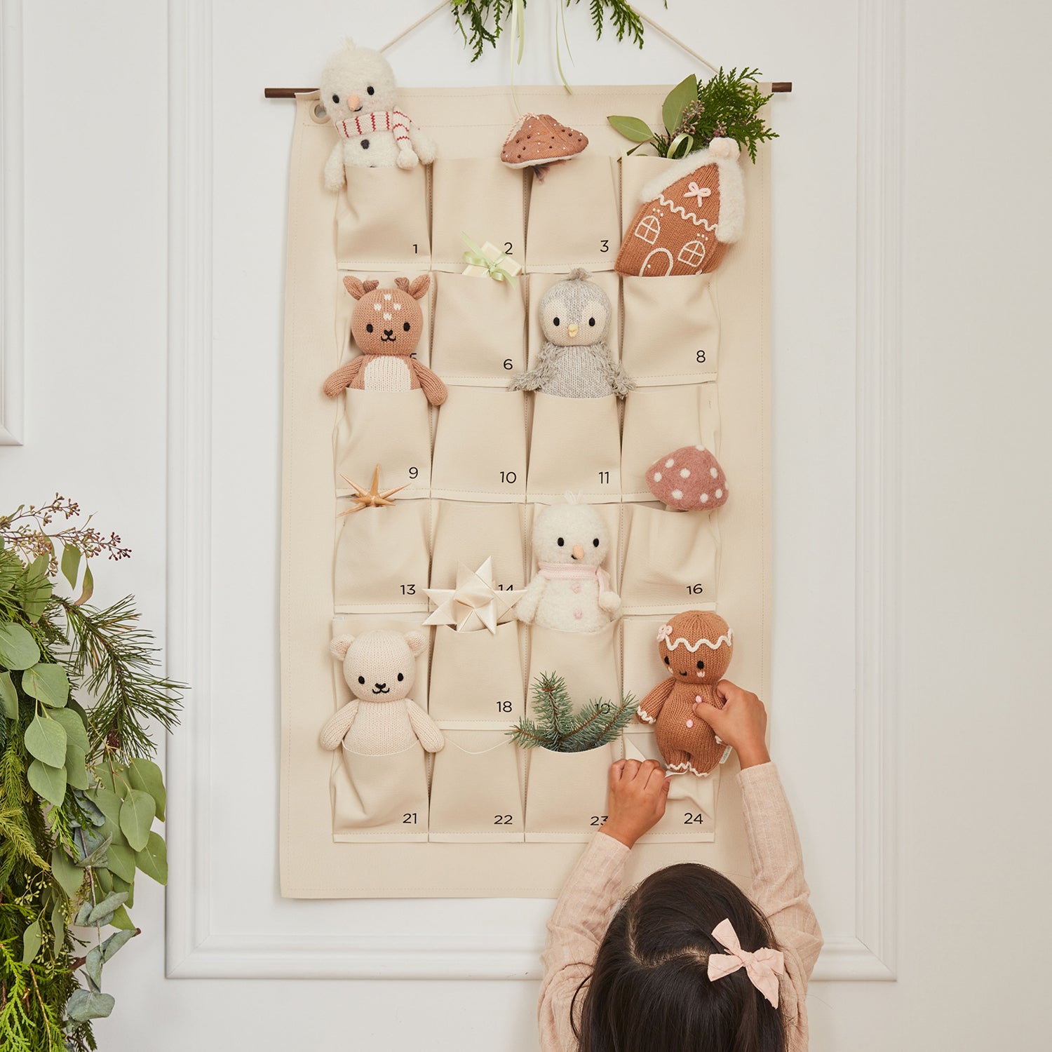 cuddle + kind baby holiday snowman - candy cane